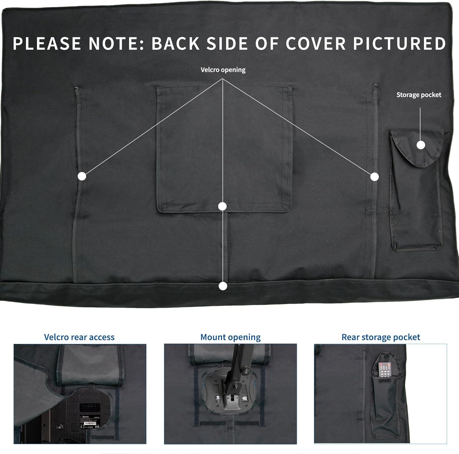 Vivo Black Flat Screen TV Cover Protector