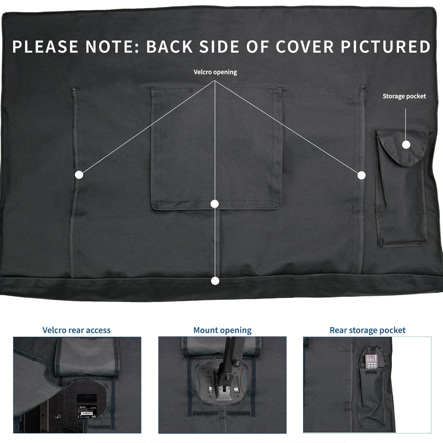 Vivo Black Flat Screen TV Cover Protector