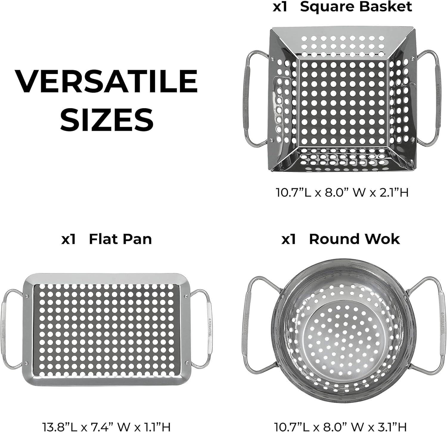Permasteel Permasteel Heavy Duty Large Grilling Basket