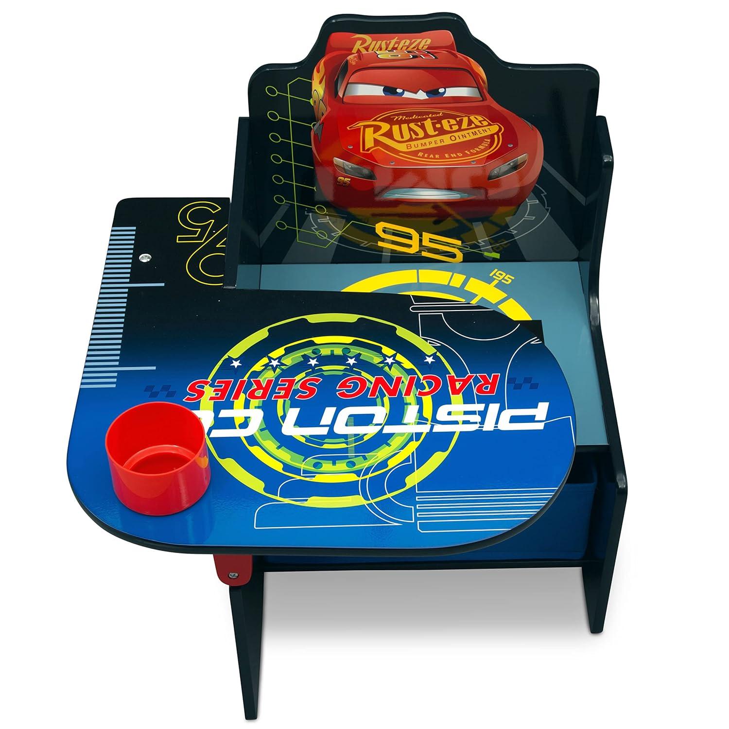 Delta Children Disney/Pixar Cars Kids Chair Desk with Storage Compartment