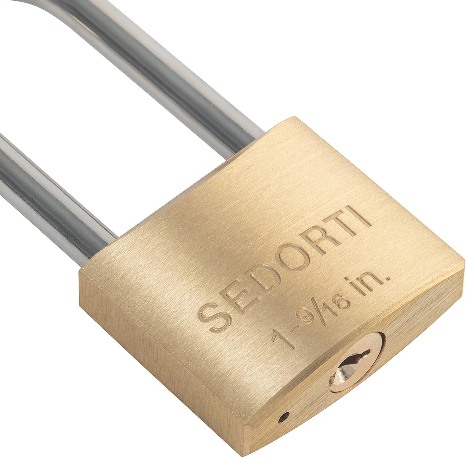 Solid Brass Padlock with Stainless Steel Shackle