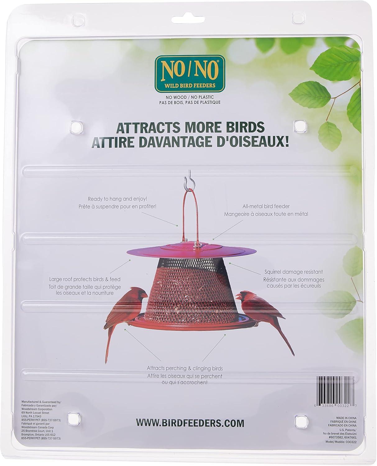 Perky-Pet Red Cardinal Wild Bird Feeder - 2.5 lb Capacity