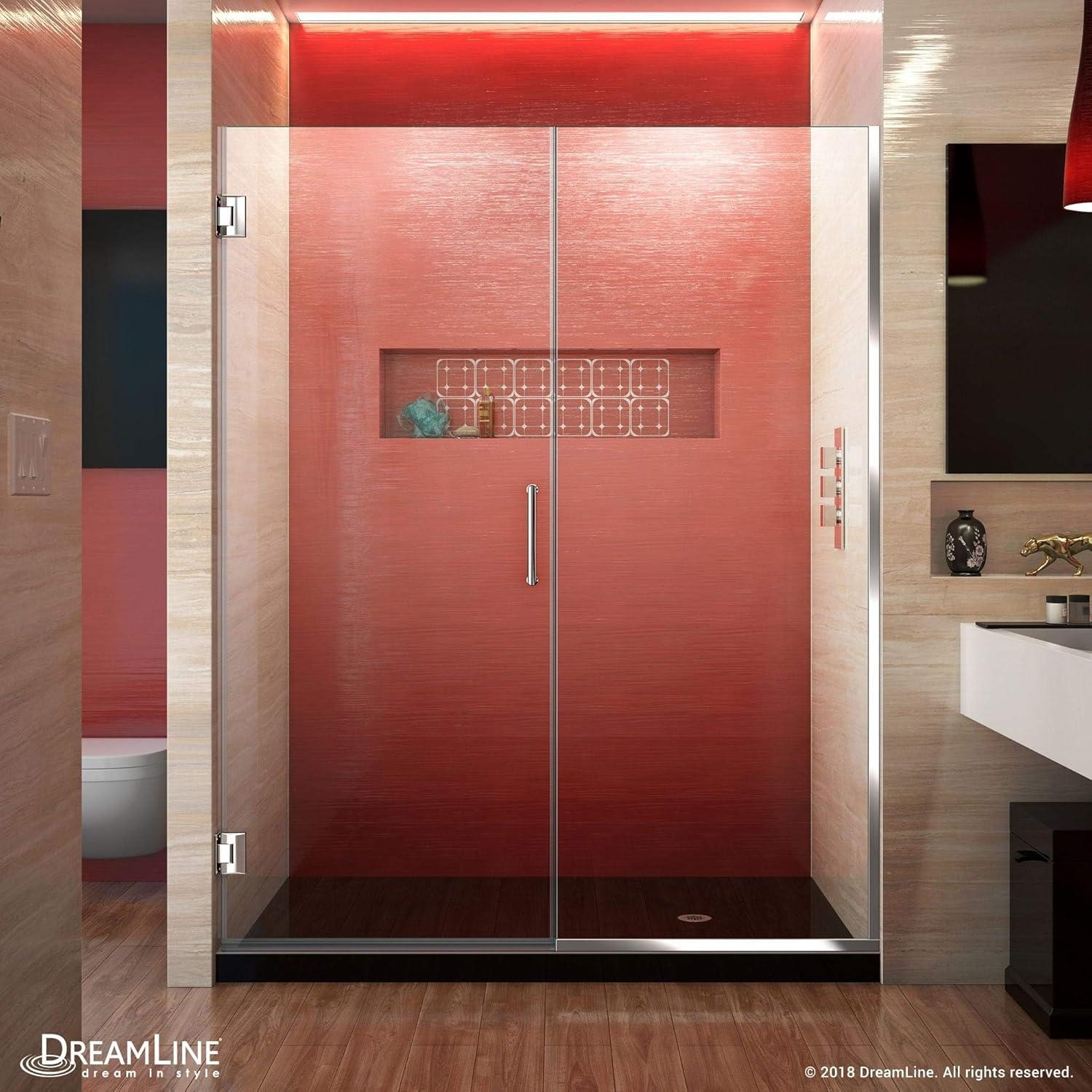 Unidoor Plus 58" W x 72" H Shower Door with ClearMax™ Technology