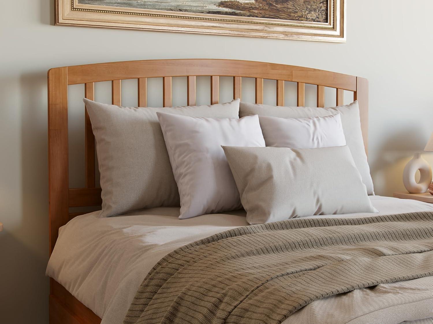 Solid Wood Platform Storage Bed
