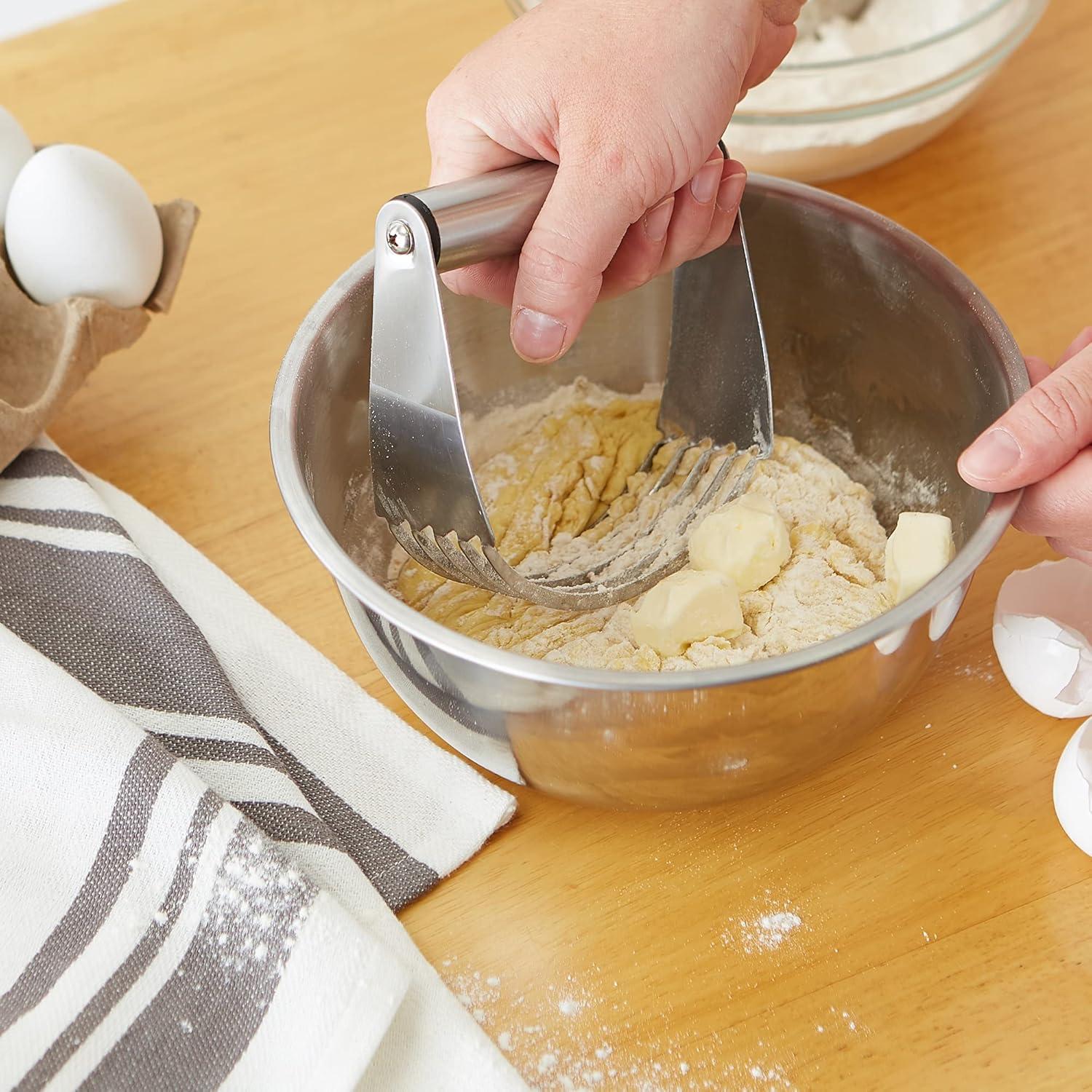 Stainless Steel Pastry Dough Blender with Non-Slip Handle