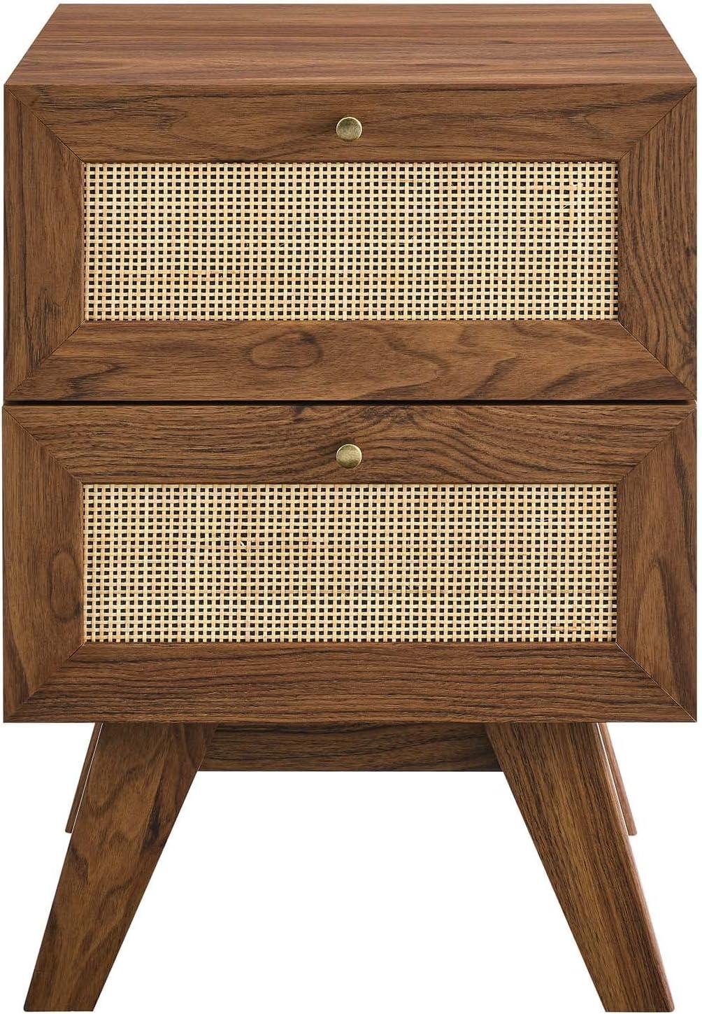 Modway Soma Rattan Weave 2 Drawer Nightstand