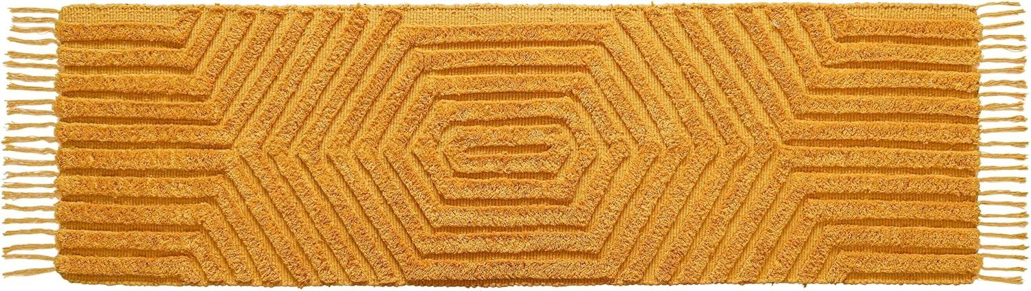 Boho Rugs for Living Room 4x6, Farmhouse Cotton Area Rug for Bedroom, Washable Tufted Indoor Floor Carpet for Kitchen Dorm Office Dining Room Office H