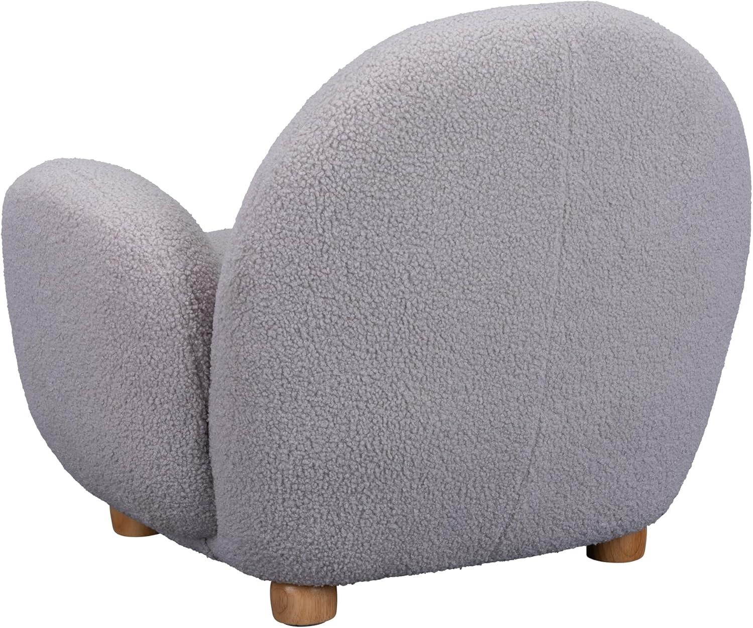 Sprogs Kids Comfy Plush Reading Chair With Arms - Sturdy Cushioned Accent Chair For Toddlers, Childrens Bedroom, Lounge, Preschool, Daycare - Teddy Bear Fabric