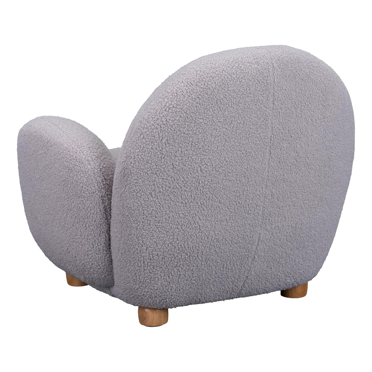 Sprogs Kids Comfy Plush Reading Chair With Arms - Sturdy Cushioned Accent Chair For Toddlers, Childrens Bedroom, Lounge, Preschool, Daycare - Teddy Bear Fabric