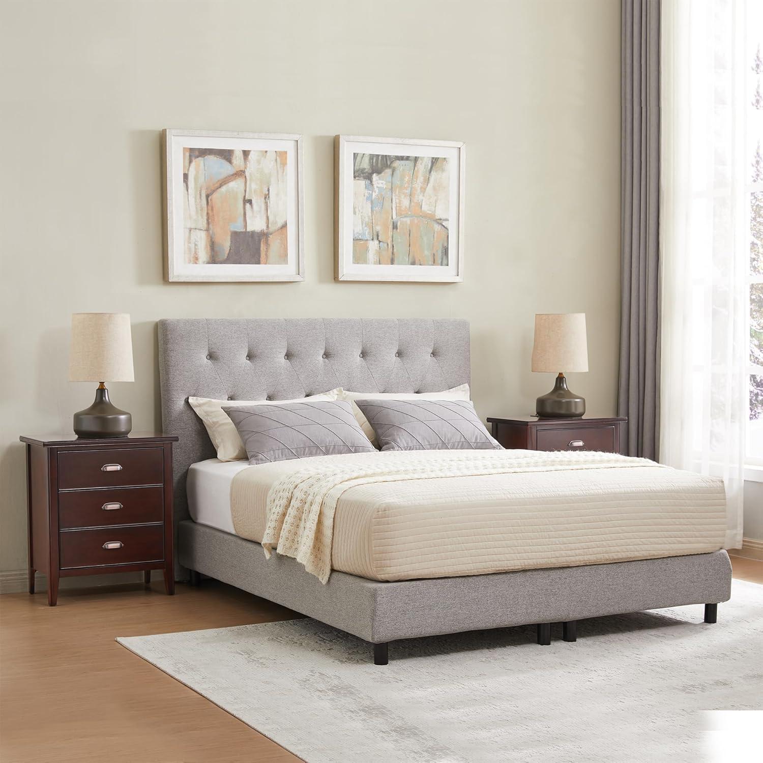 Leick Home 10522 Laurent Nightstand with Drawer, Door with USB-C Fast Charging Station and AC/USB Outlet, Chocolate Cherry