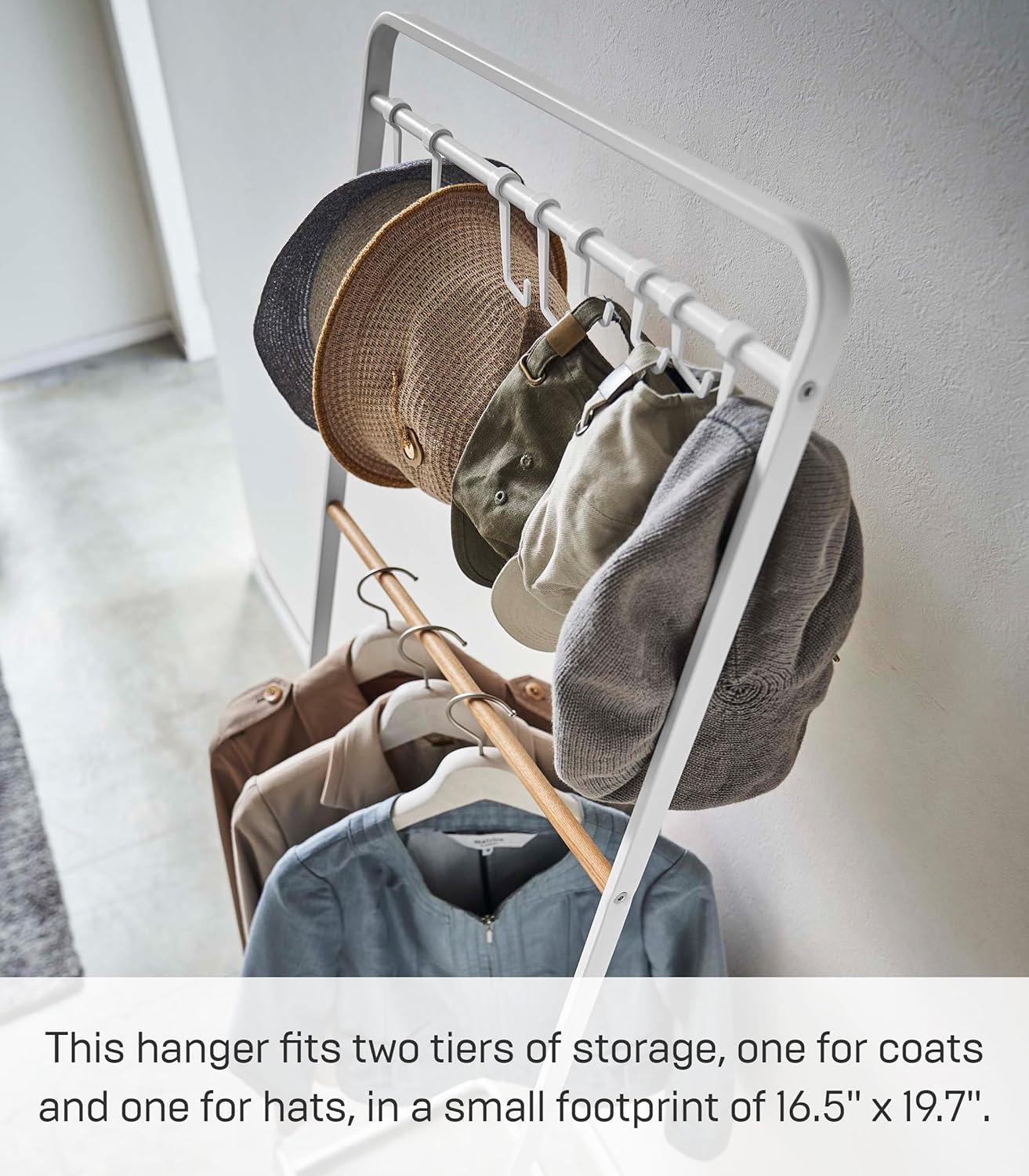 Yamazaki Home Steel 8 - Hook Freestanding Coat Rack