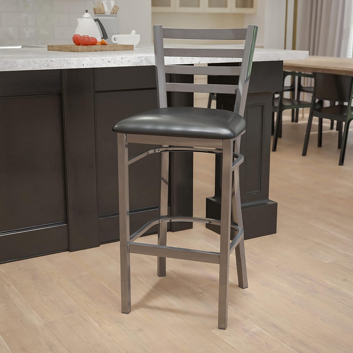 Flash Furniture Brixton Hercules Series Ladder Back Metal Restaurant Barstools by Flash Furniture