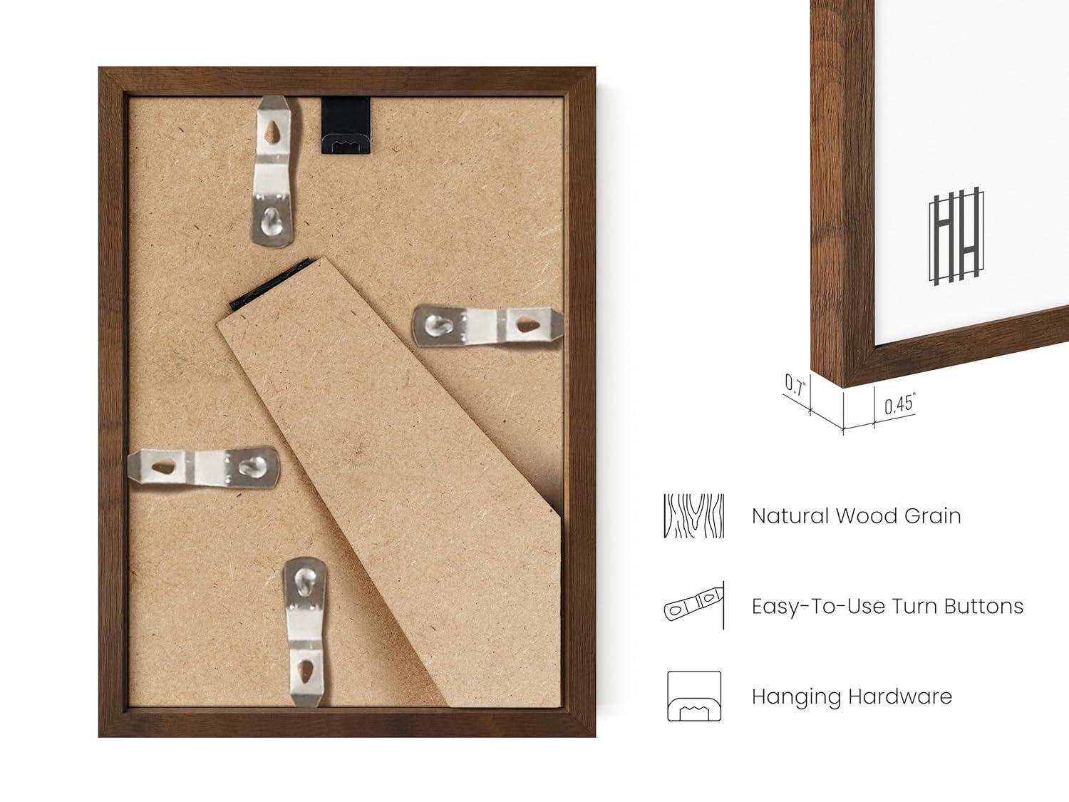 Haus and Hues Wood Matte Picture Frame