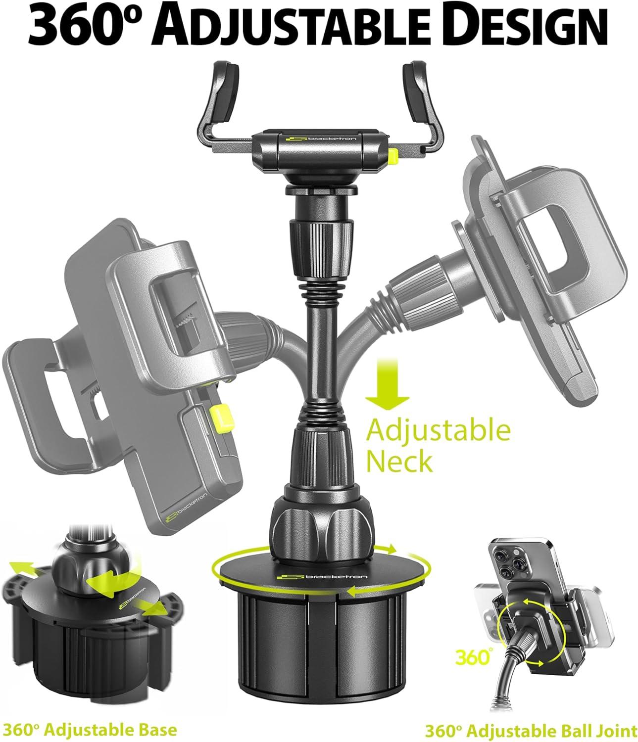 Bracketron BT1-641-2 iPhone Mount Horiz/Vert Vent Mnt For 3-1/2"W 360 Rotating