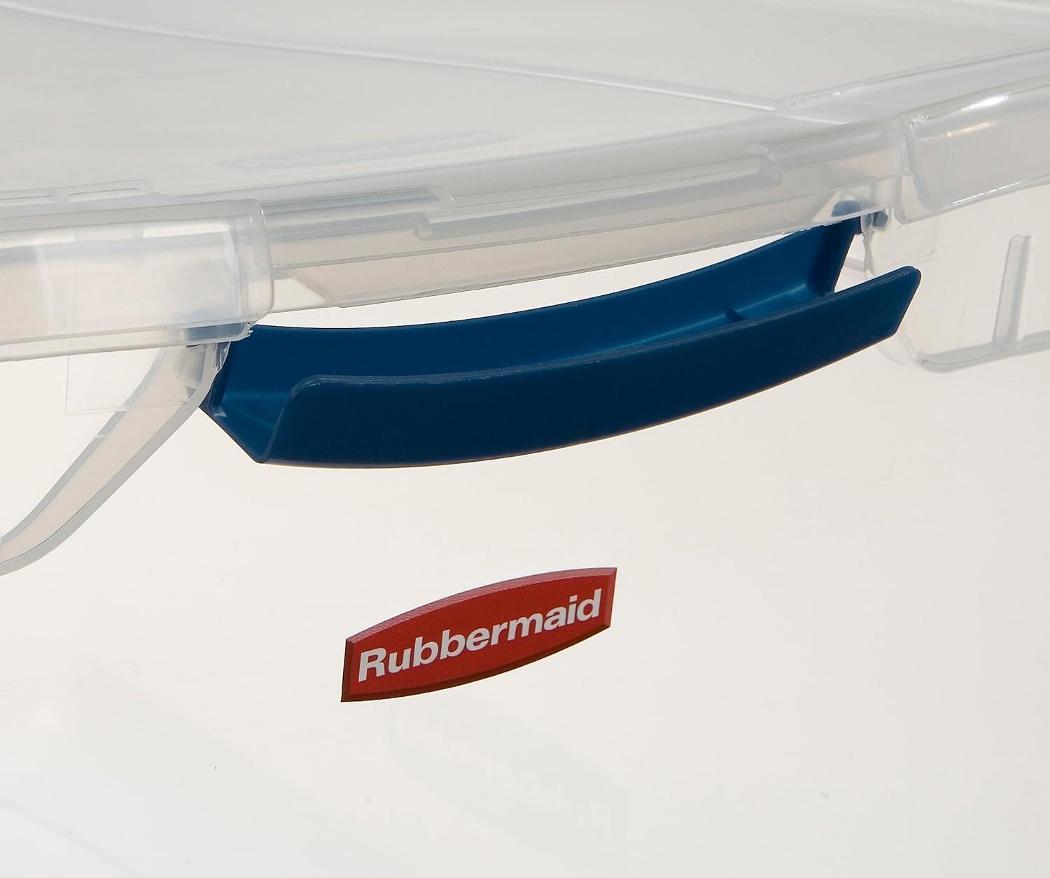 Rubbermaid Storage Tote,Clear,Solid,Polypropylene RMCC300014