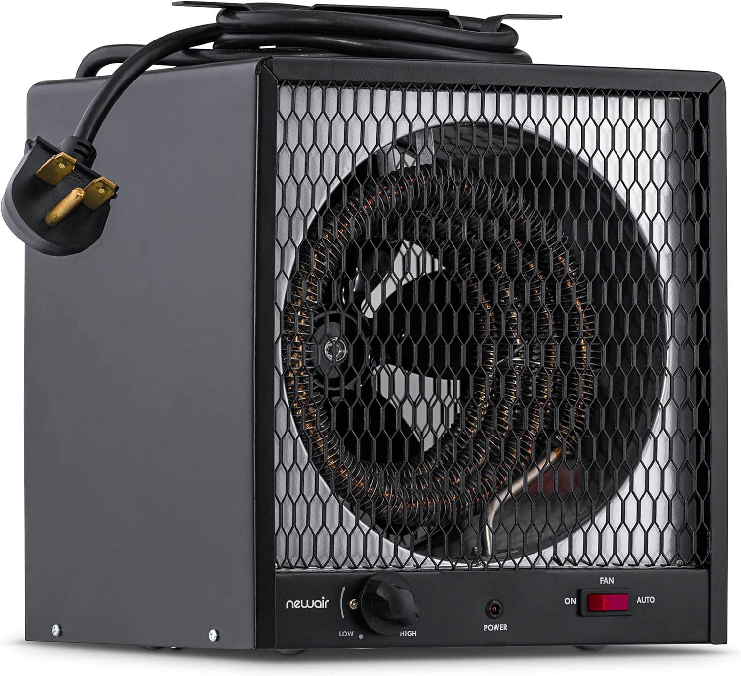 Newair Portable 240v Electric Garage Heater, 800 sq. ft. with 6-Foot Cord Wrap and Carrying Handle, Perfect for Garages, Workshops and More