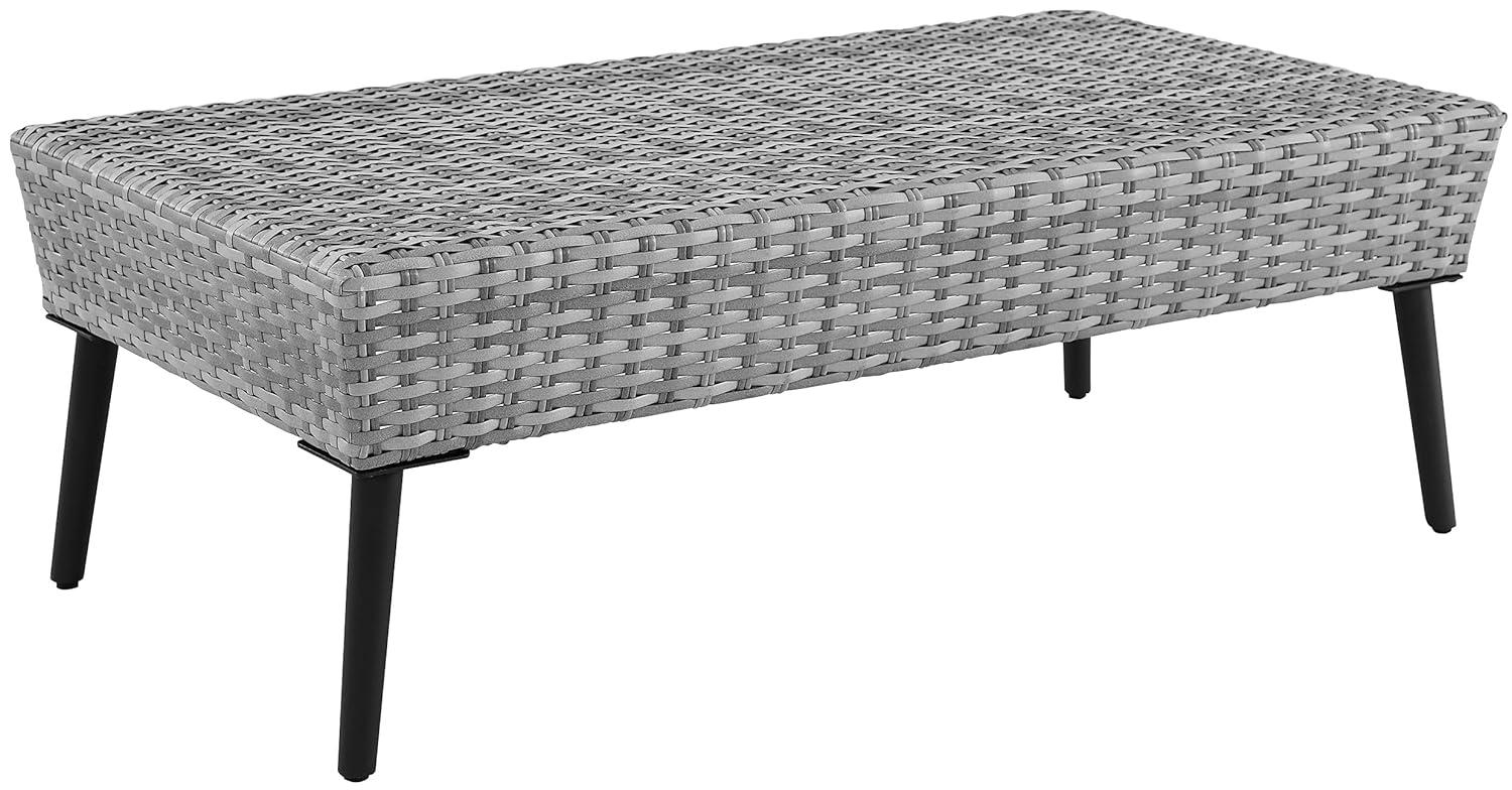 2pc Richland Outdoor Patio Loveseat and Coffee Table Set - Gray - Crosley