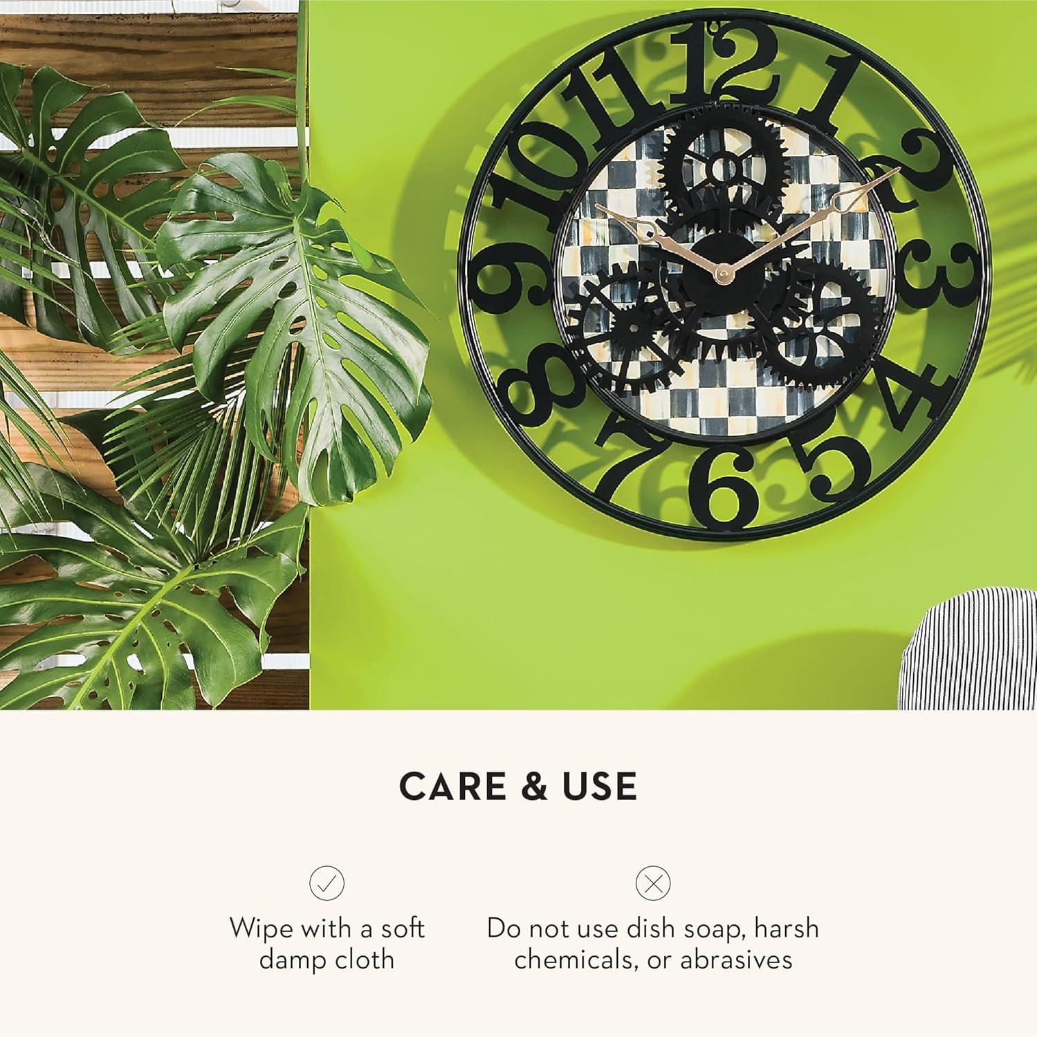 Courtly Check® Small Farmhouse Wall Clock