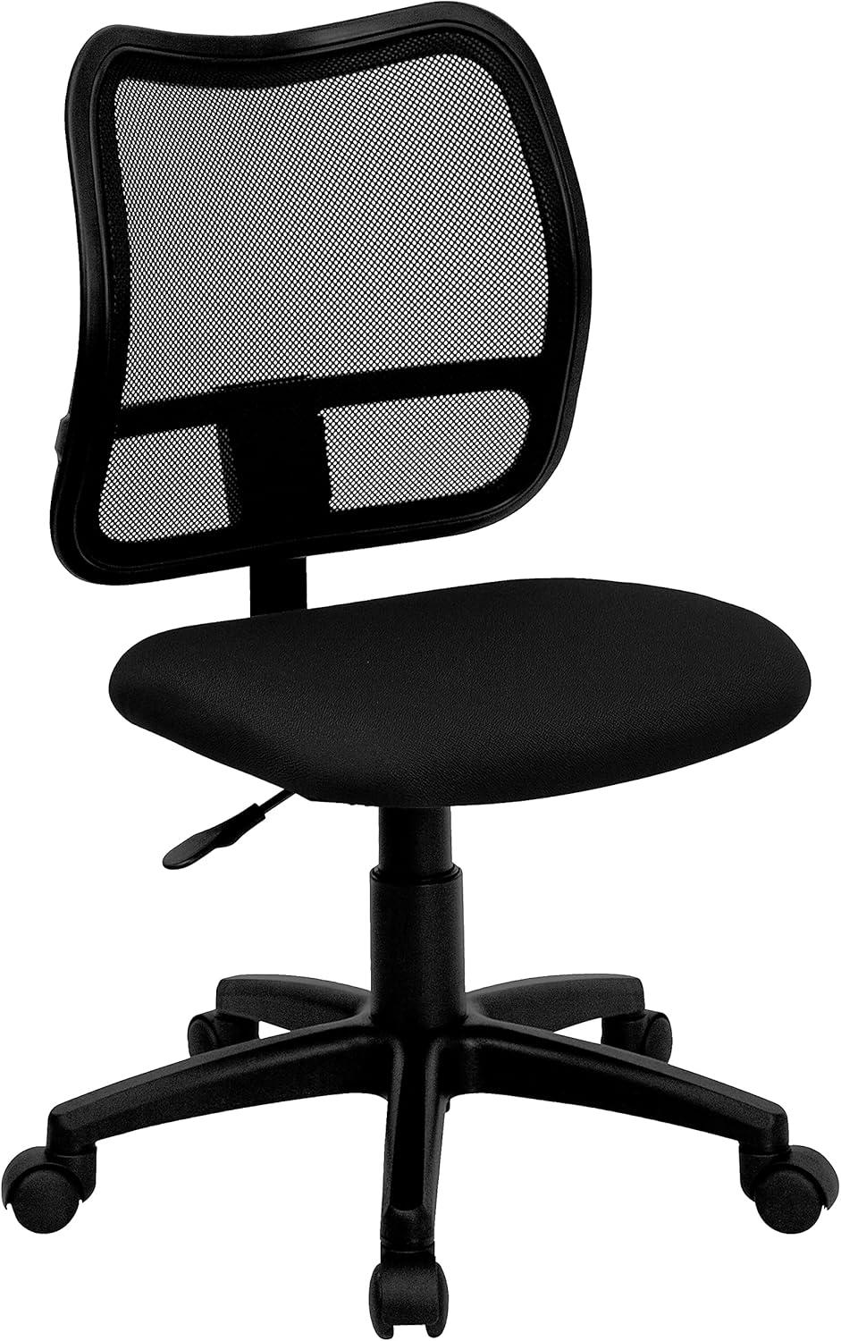 Flash Furniture Mid-Back Black Mesh Swivel Task Office Chair