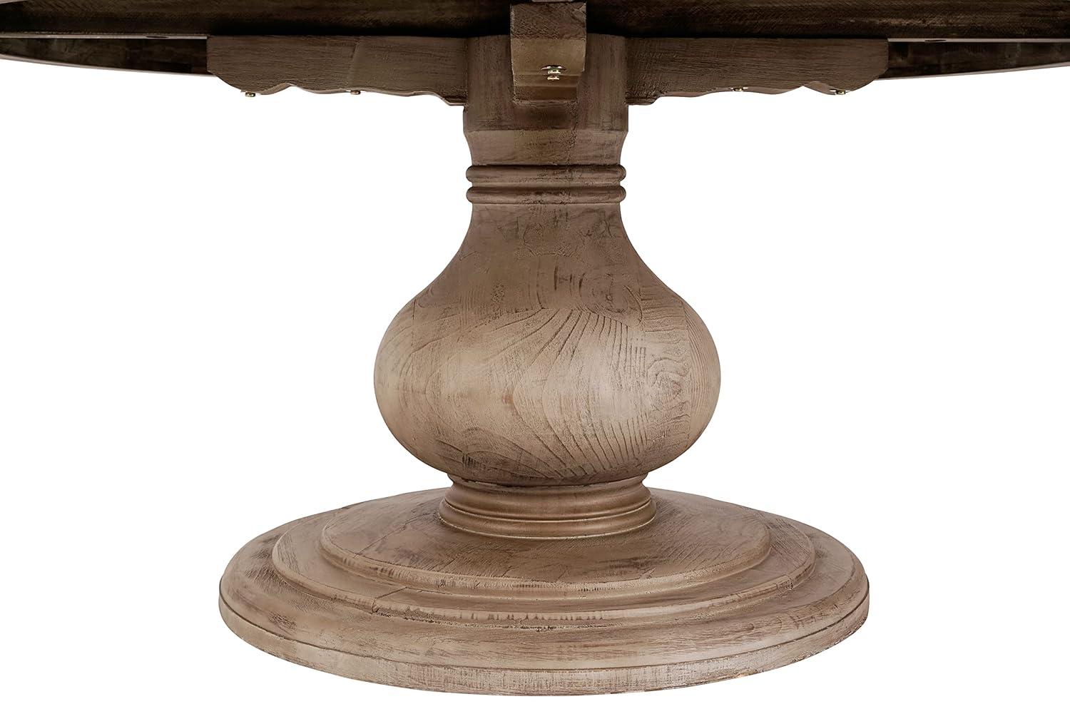 Dadeville Pine Round Solid Wood Dining Table