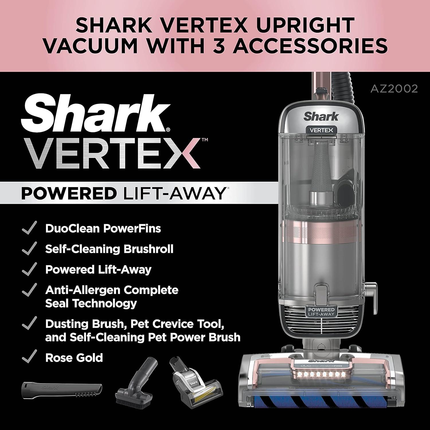 Shark® Vertex DuoClean® PowerFin Upright Vacuum Powered Lift-Away®, Self-Cleaning Brushroll