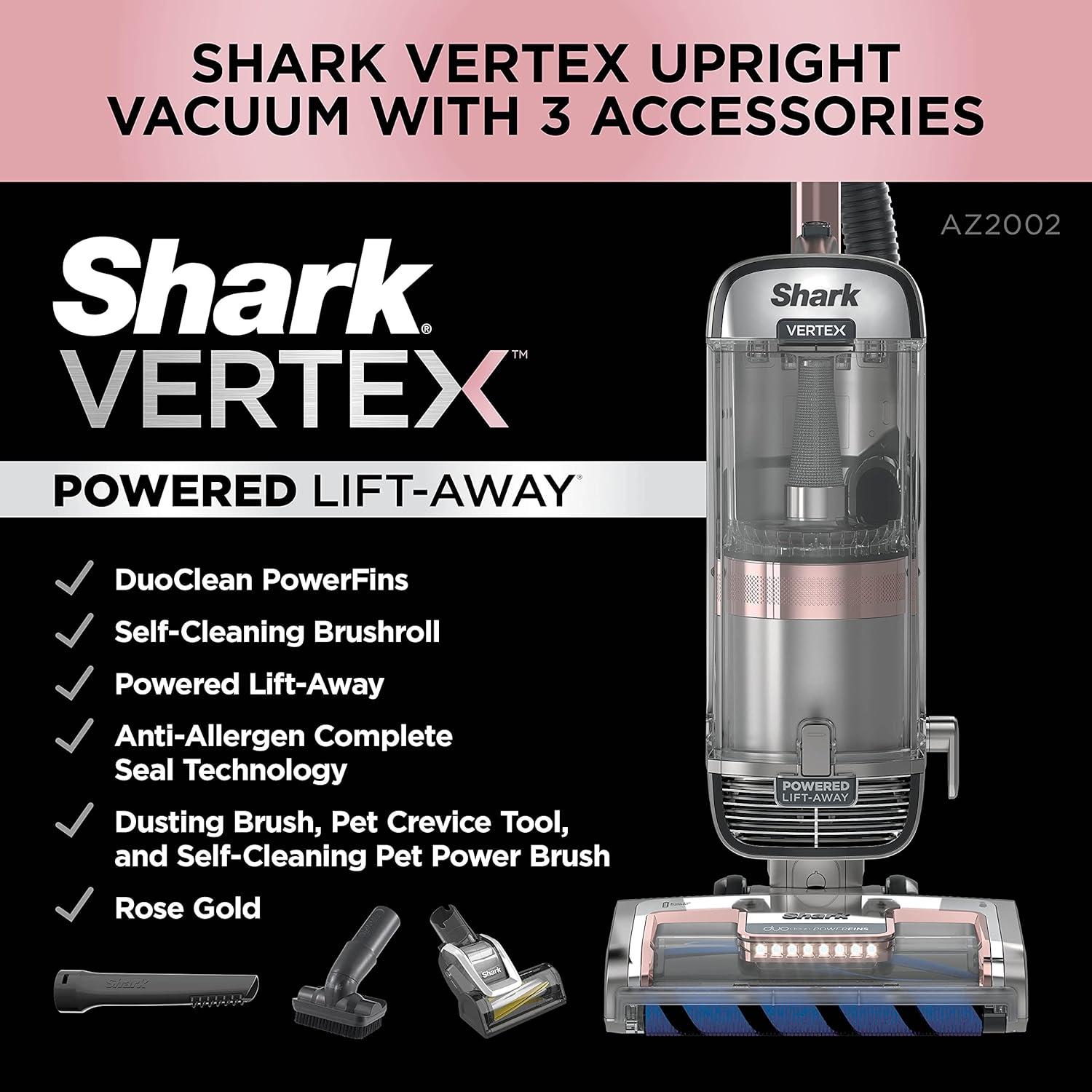 Shark® Vertex DuoClean® PowerFin Upright Vacuum Powered Lift-Away®, Self-Cleaning Brushroll