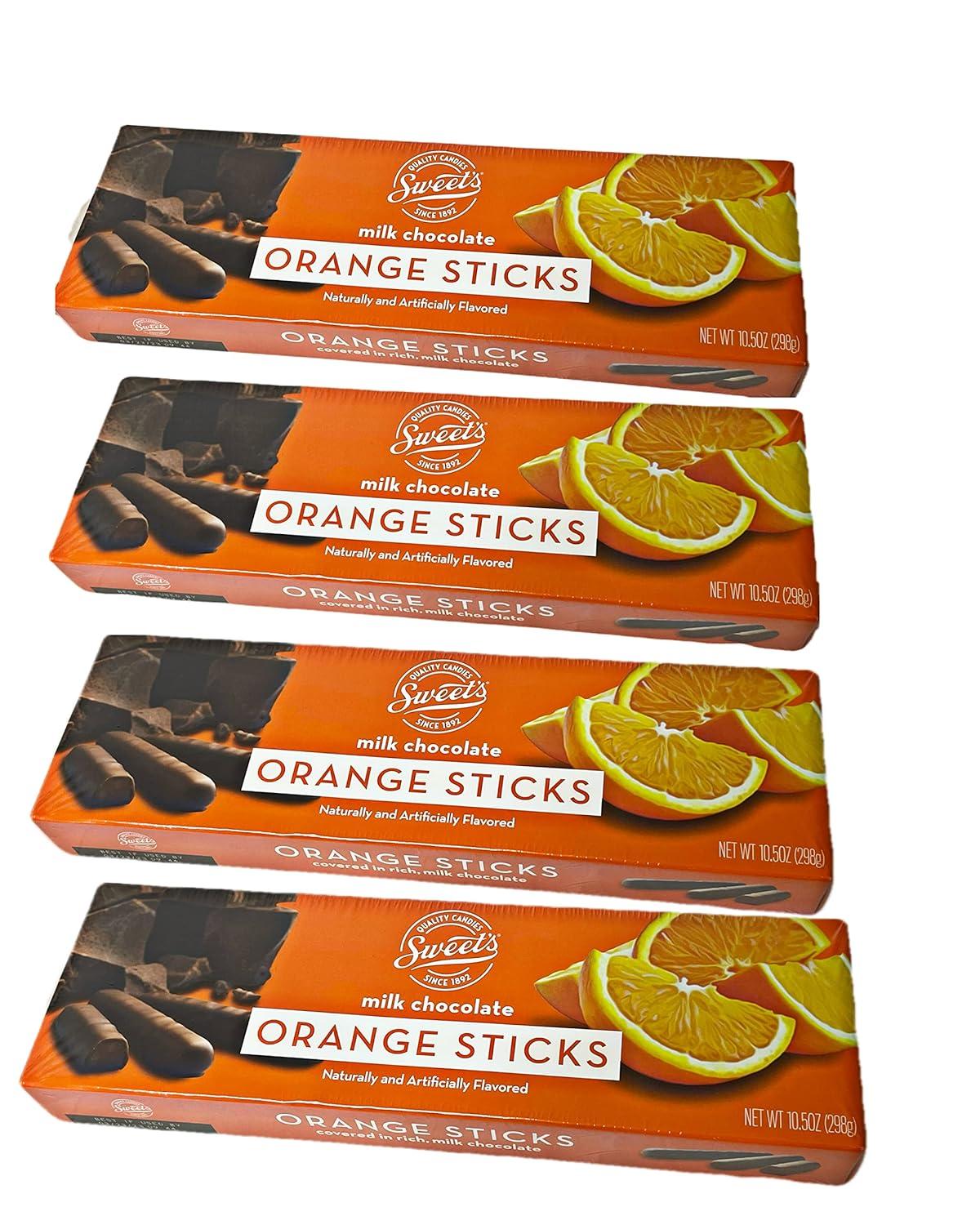 Sweet's Milk Chocolate Orange Sticks Box, 10.5 oz.