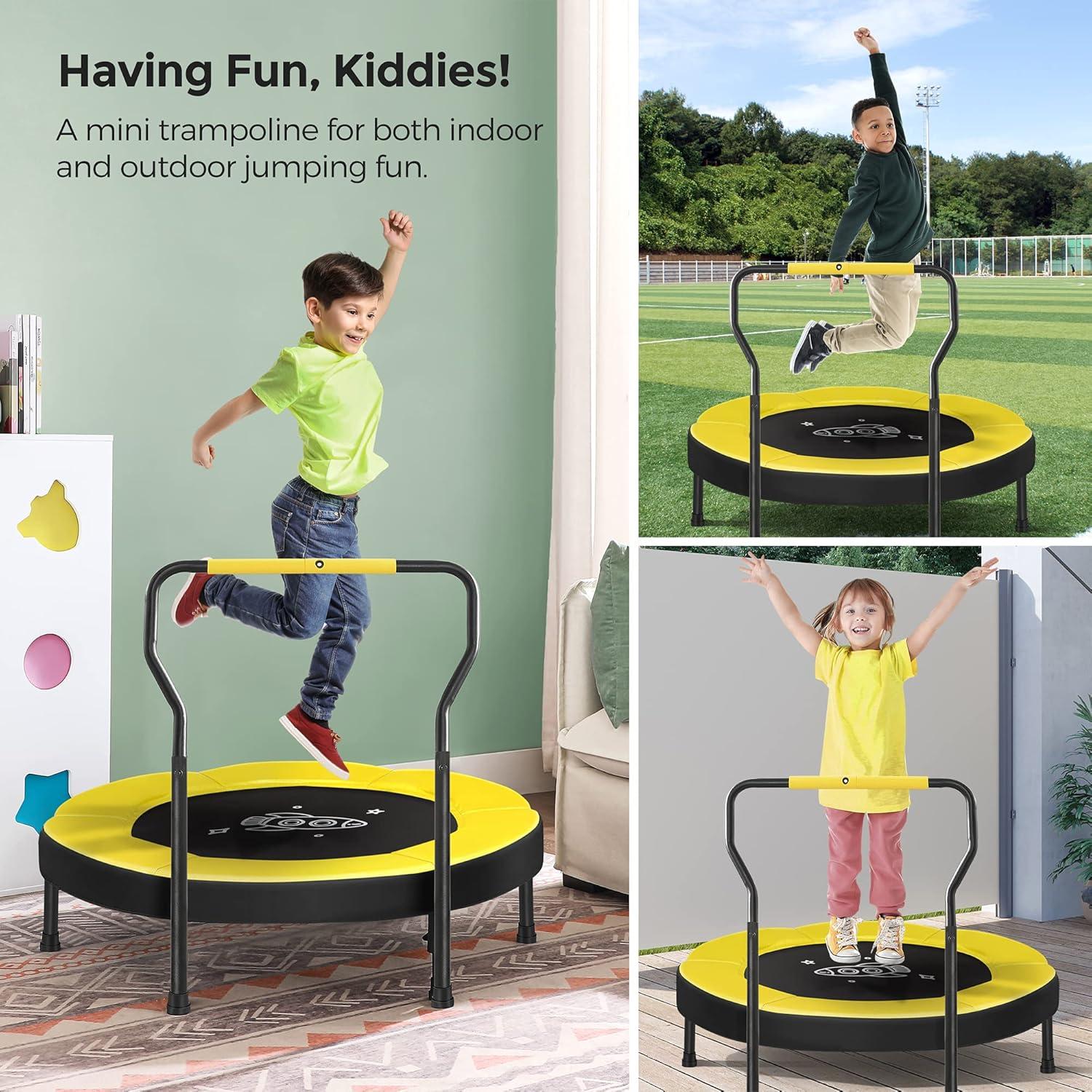 SONGMICS Trampoline for Kids,Toddler Trampoline for Indoor and Outdoor, 36"