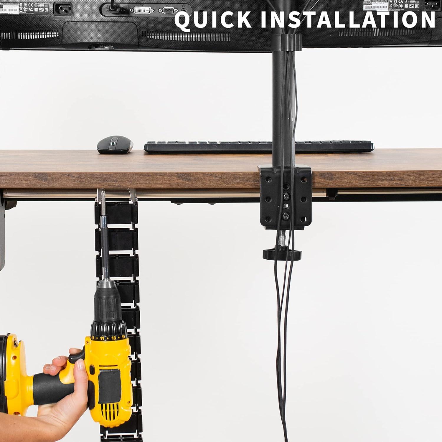 Vivo Vertebrae Cable Management Kit for Desk