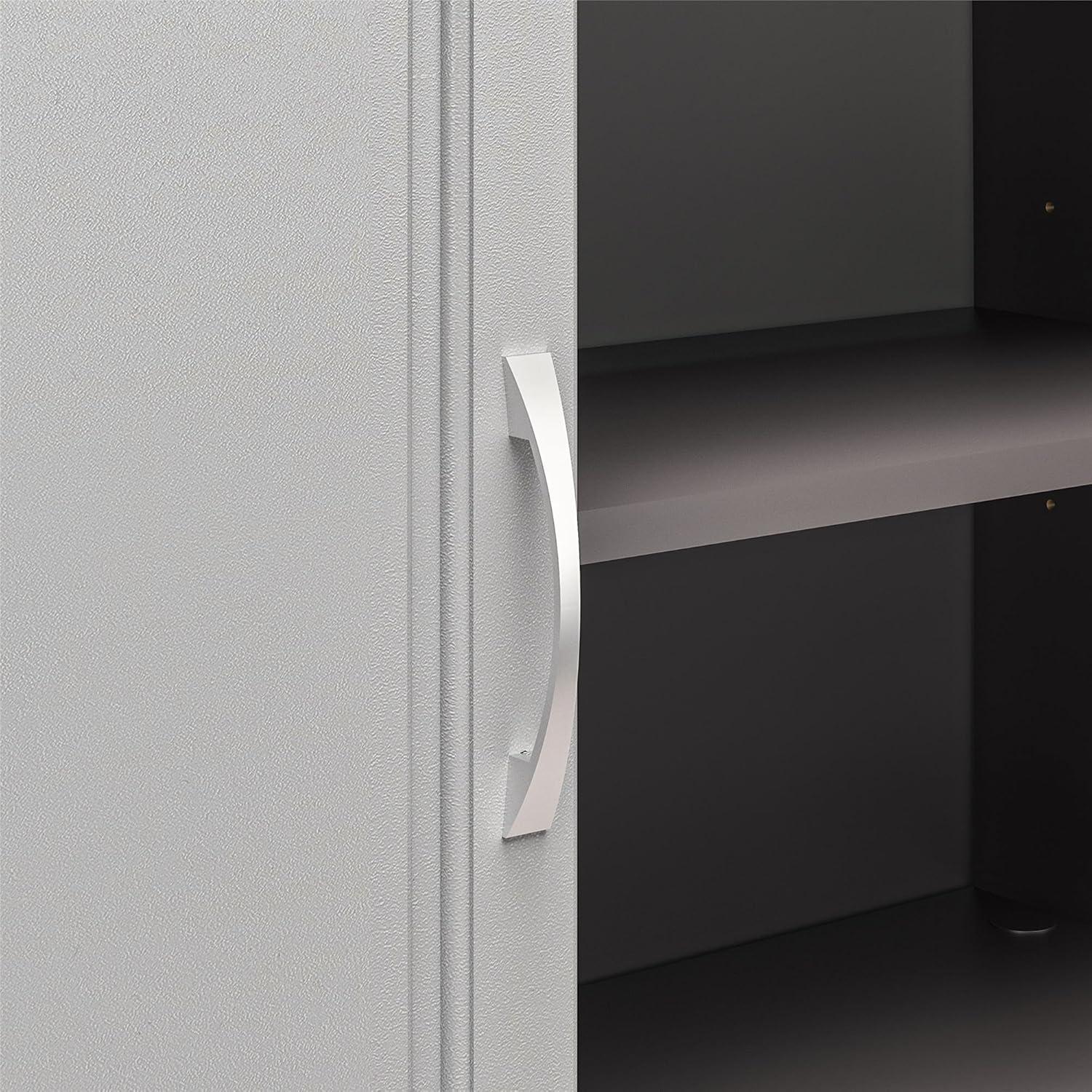 Kendall 54" Wall Cabinet, Graphite Gray/Light Gray