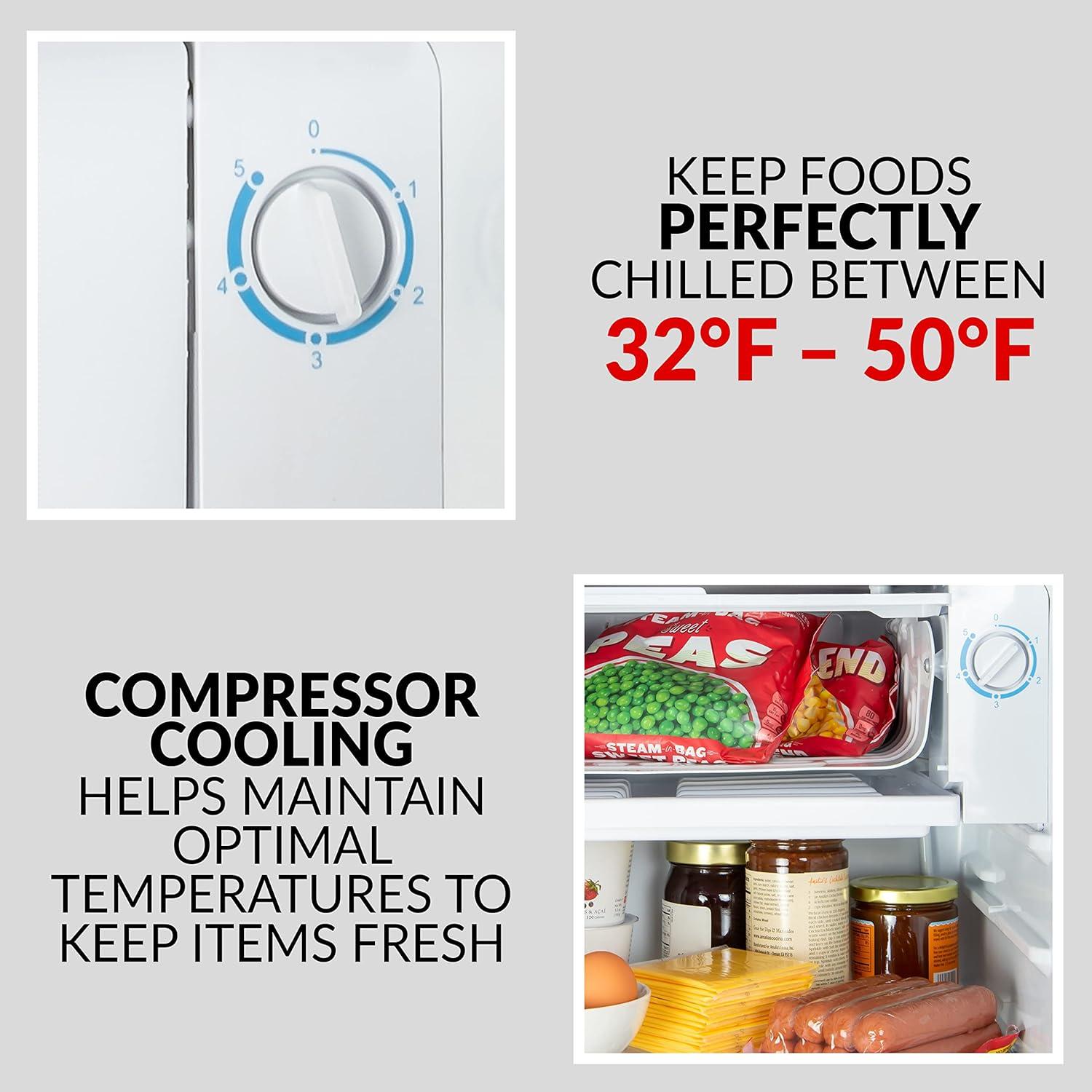 Compact Red Coca-Cola Refrigerator with Freezer