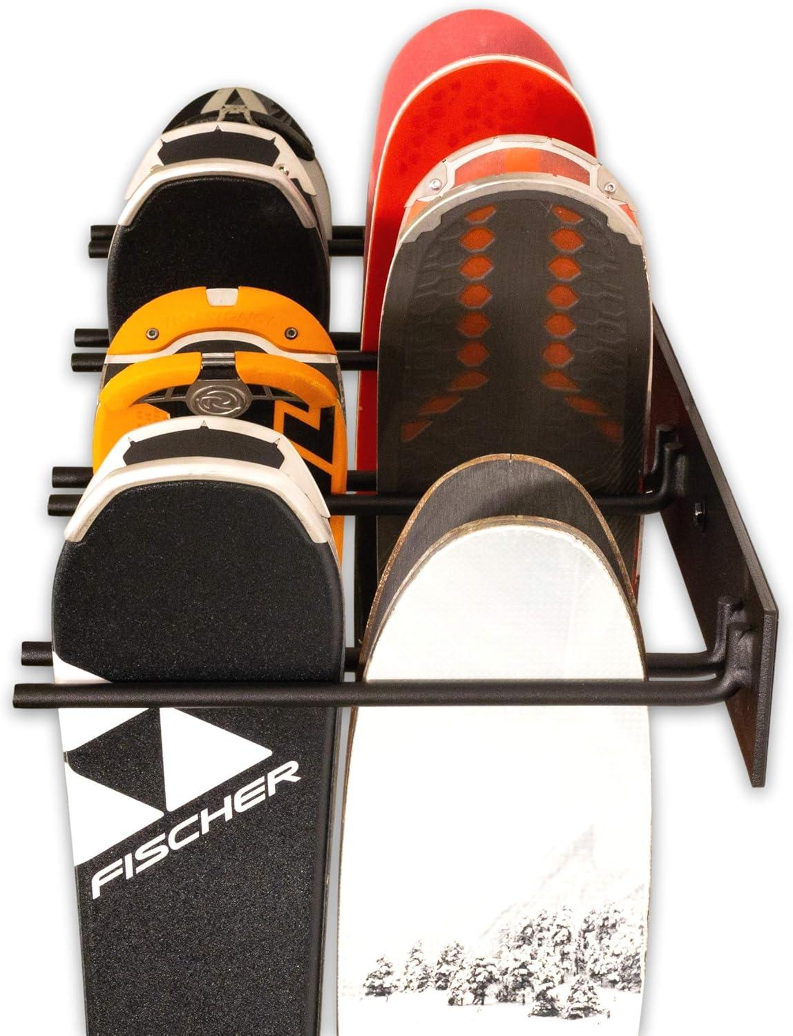 StoreYourBoard Snowbasin Ski Storage Rack | Holds 16 Pairs of Skis