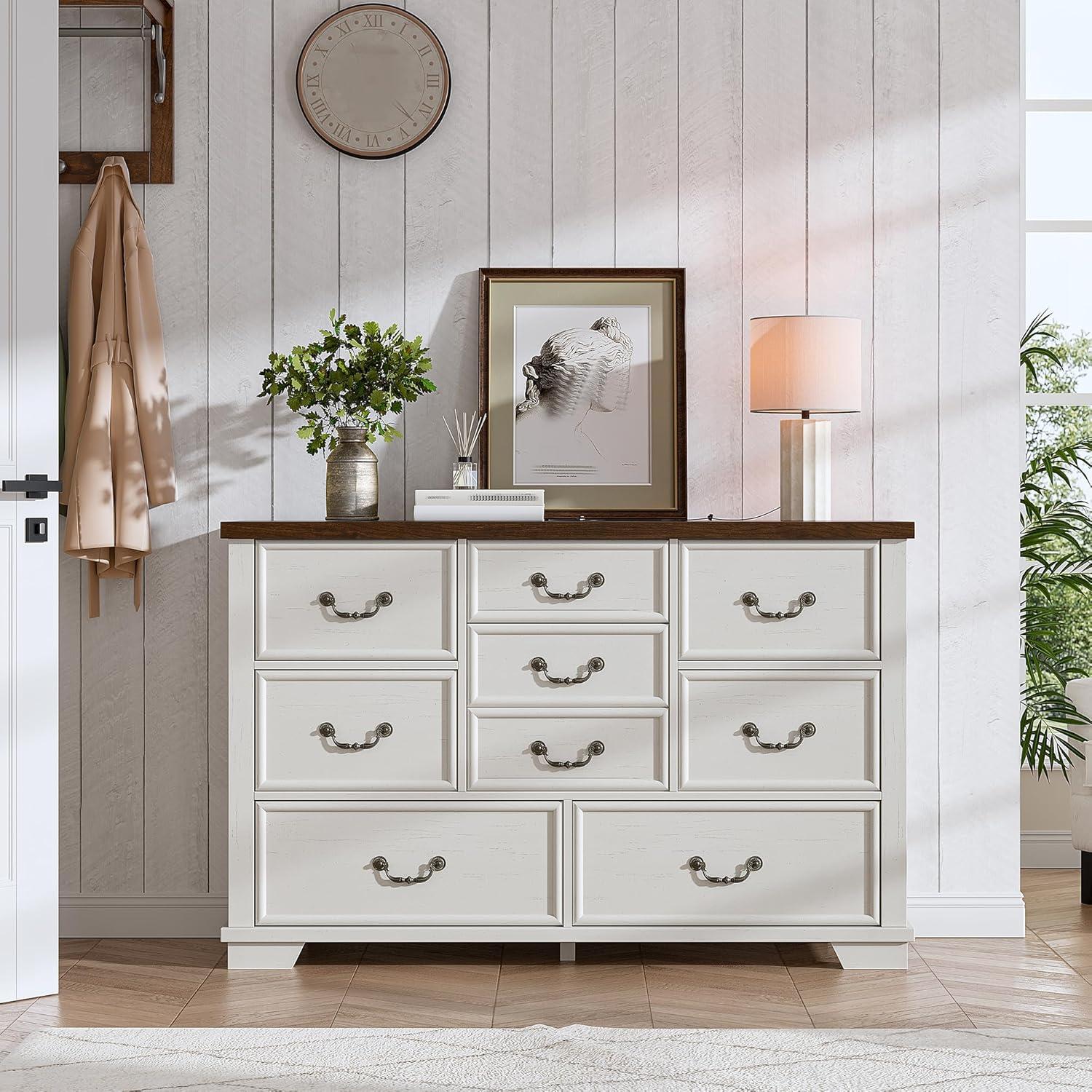 Charlton Home® Dresser For Bedroom With 9 Drawers