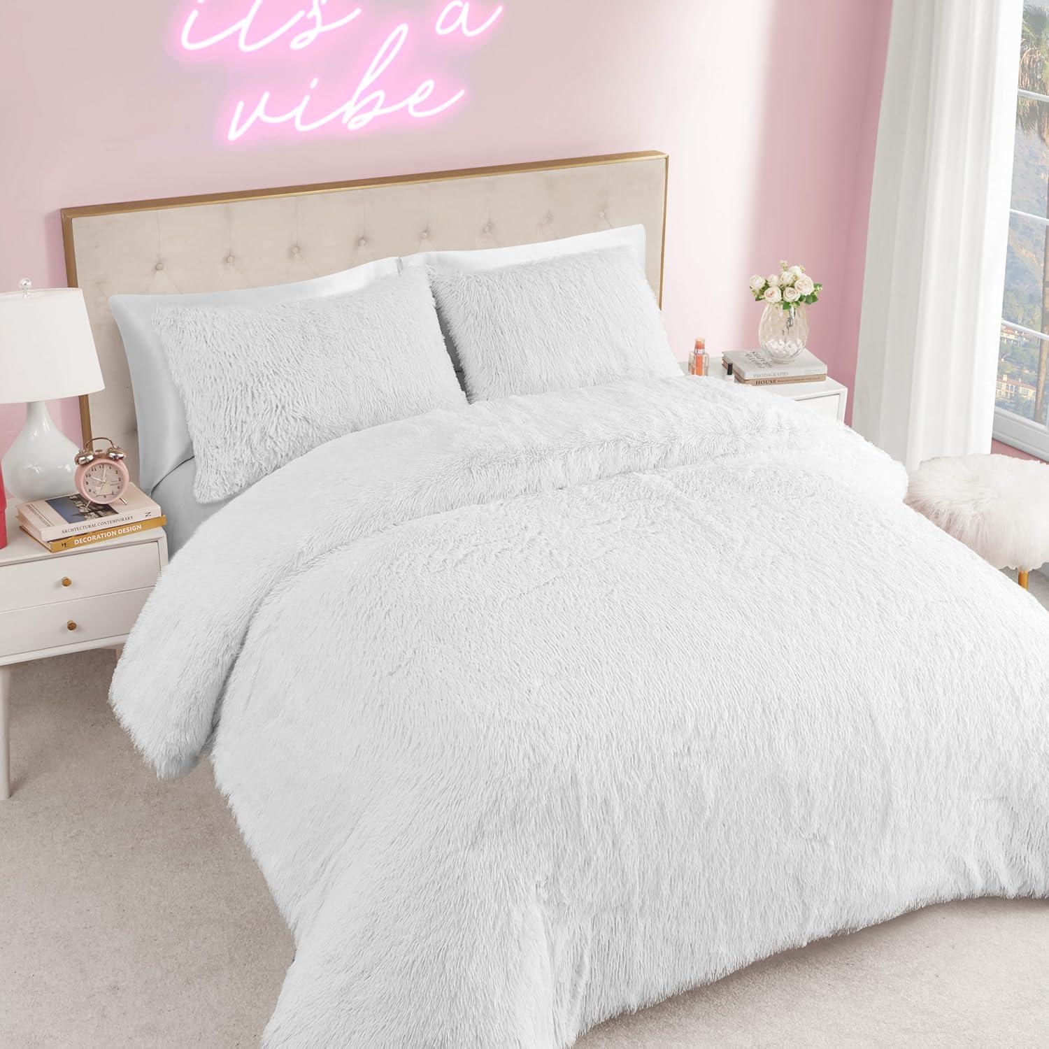 Juicy Couture Juicy Couture Shaggy Faux Fur Comforter & Shams Bedding Sets