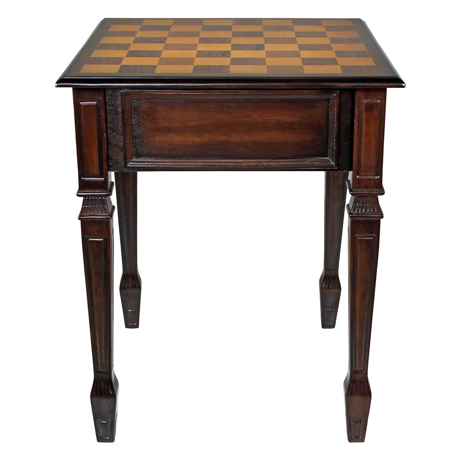Design Toscano Walpole Manor 20.5" Square Chess Table