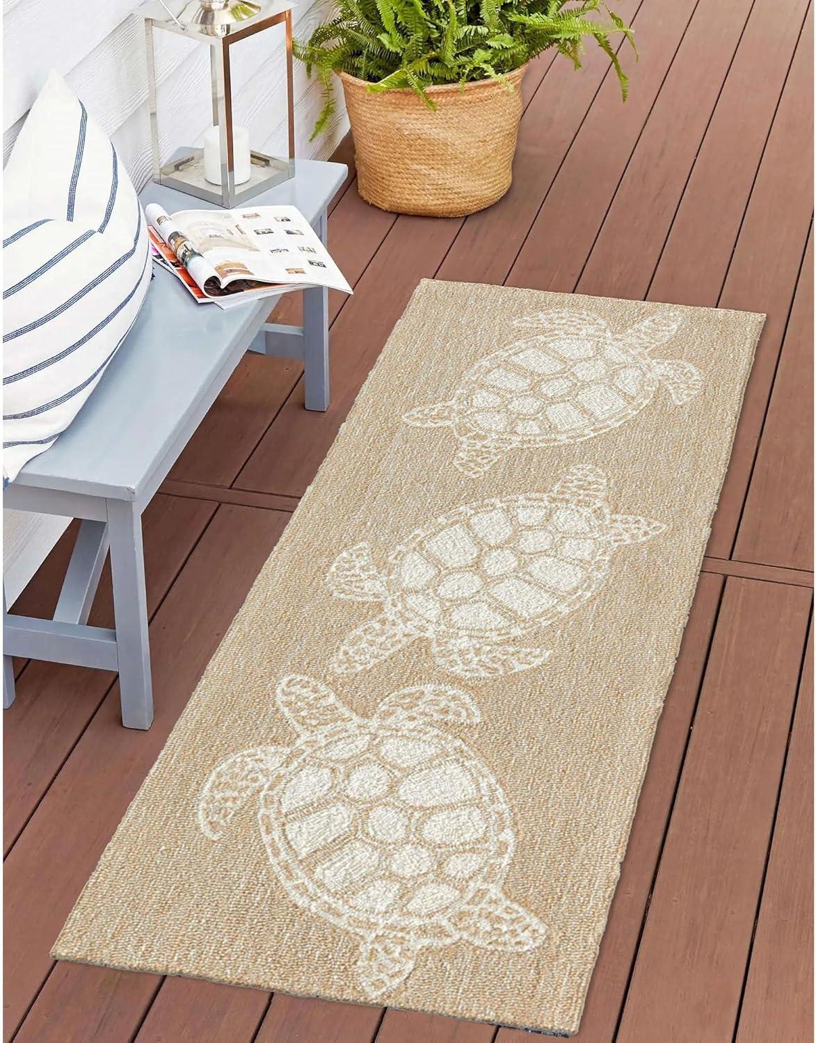 Liora Manne Capri Ropes Indoor/Outdoor Rug Neutral 2' x 5'