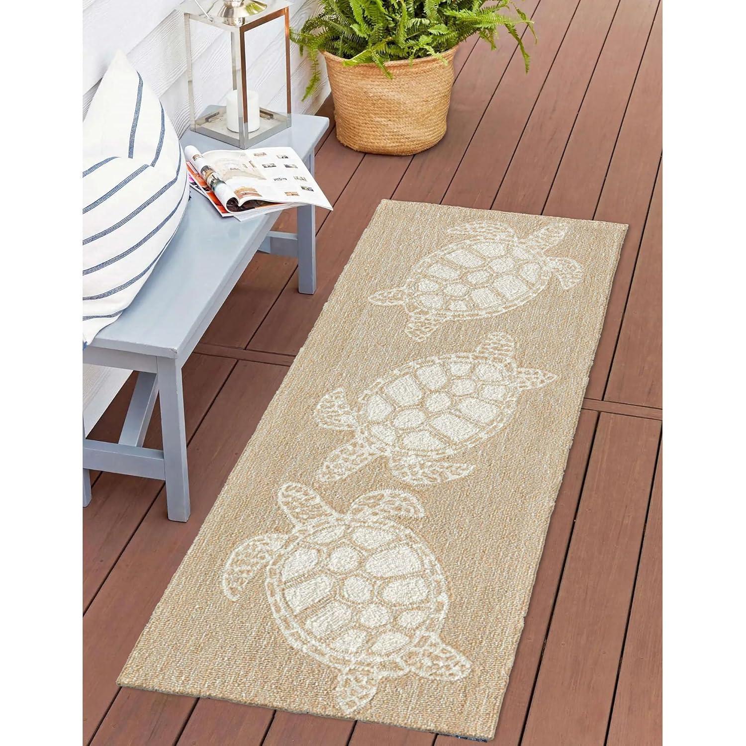 Liora Manne Capri Ropes Indoor/Outdoor Rug Neutral 2' x 5'