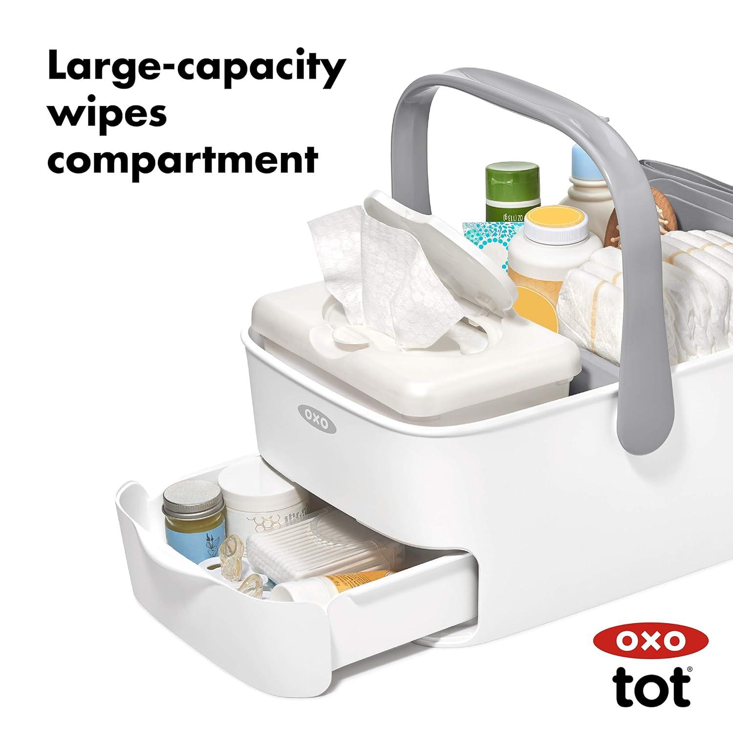 OXO Travel Diaper Caddy with Changing Mat - Gray