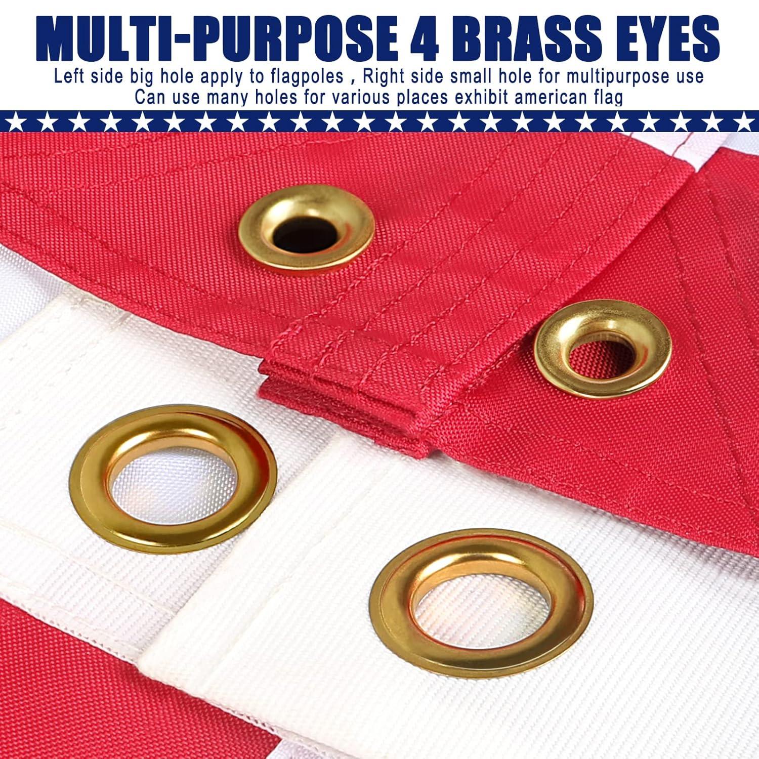 American flag USA flag 3x5FT-Embroidered Stars Flag Double Stitched Sewn Stripes Outdoors Indoors Heavy Duty flag Brass Grommets Banner