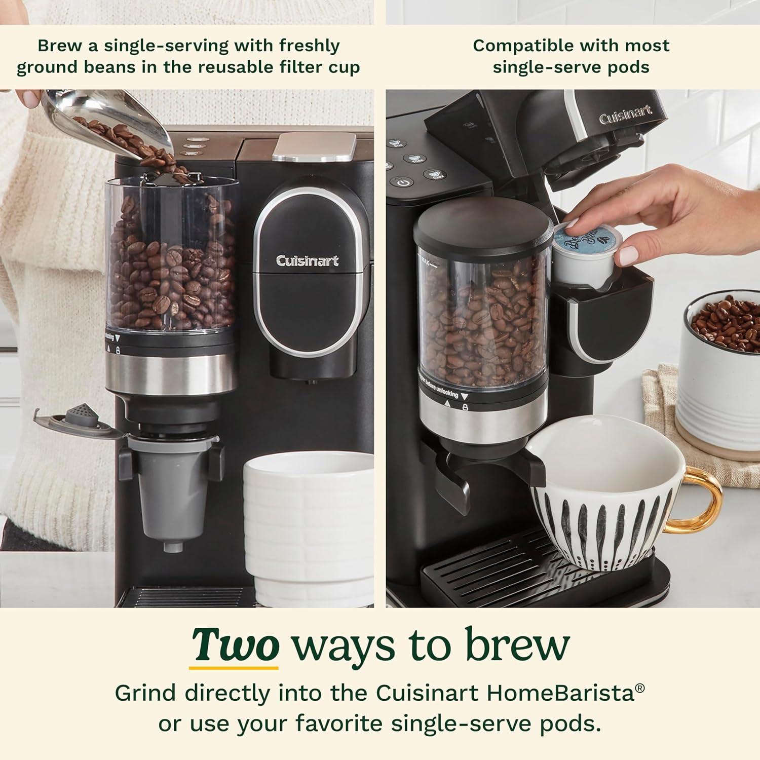 Cuisinart Grind & Brew Single-Serve Coffeemaker, 48-Ounce Removable Reservoir