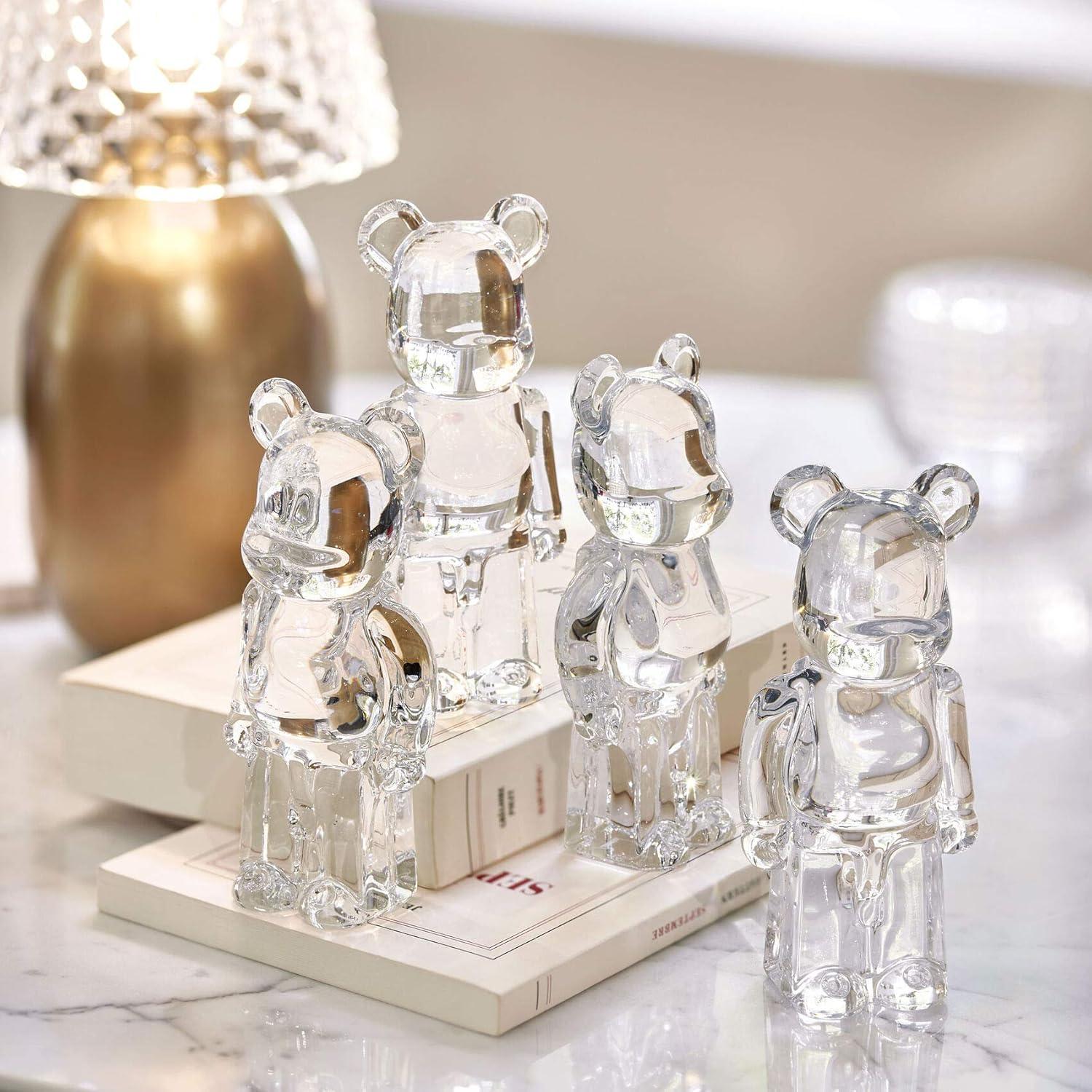 Baccarat Crystal Clear Be@rbrick Figurine #2813551