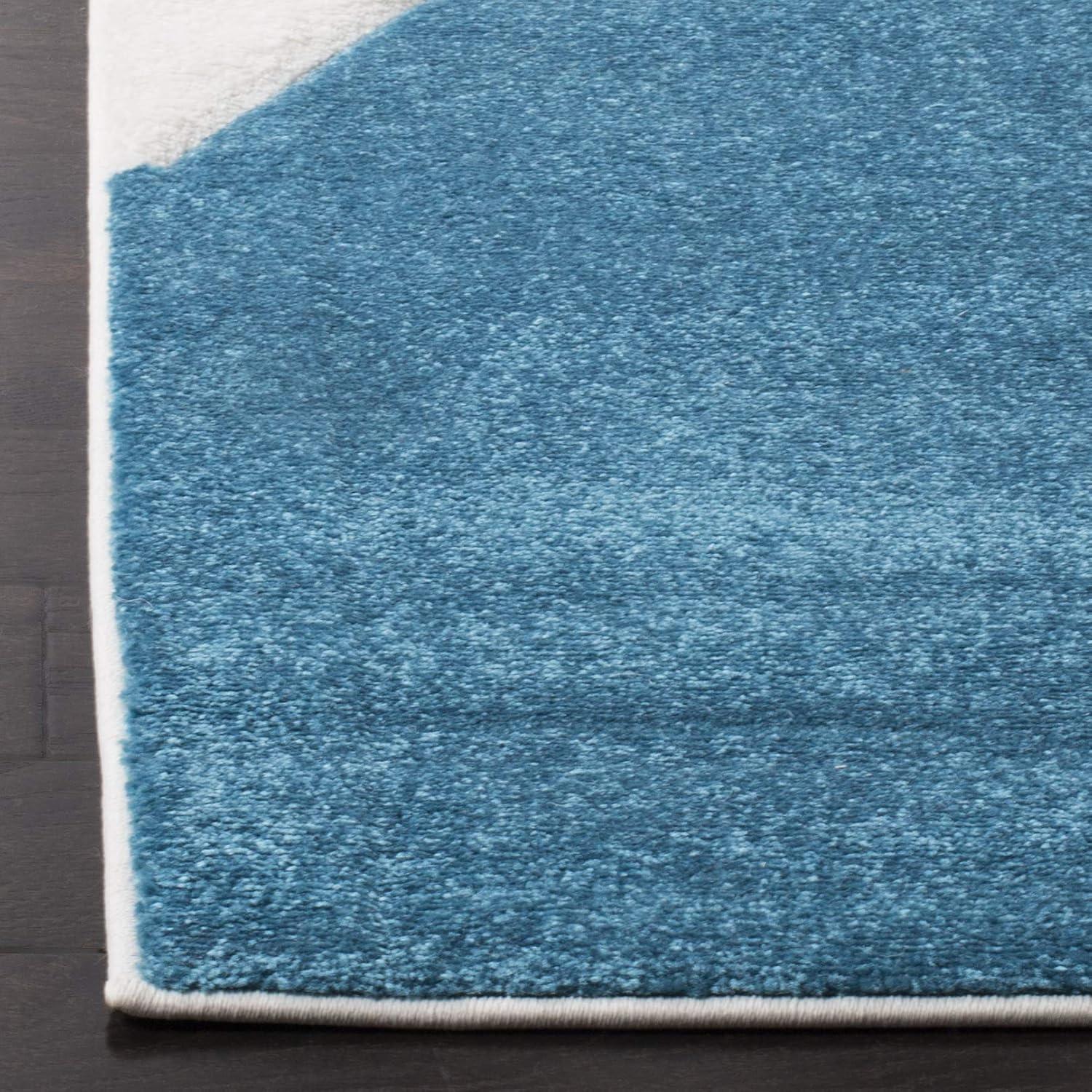 Hollywood HLW706 Machine Made Accent Rug - 2'3"x4' - Peacock Blue/Fuchsia - Safavieh