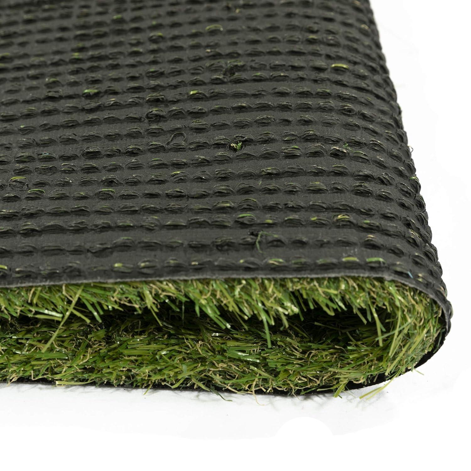 Ottomanson Pet Training Non-Slip Indoor/Outdoor Tray with Reusable Grass Pad