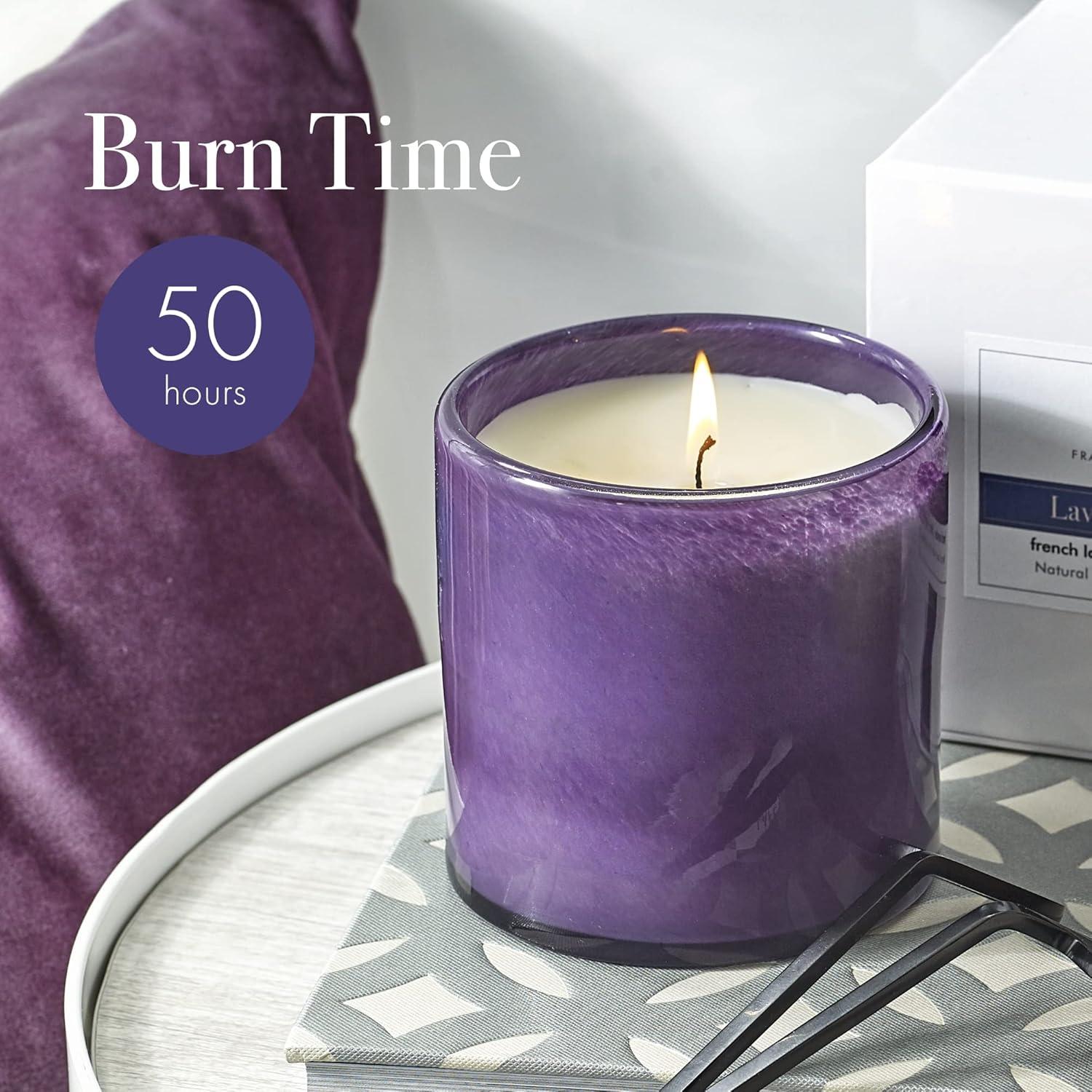 Lavender Amber Scented Jar Candle
