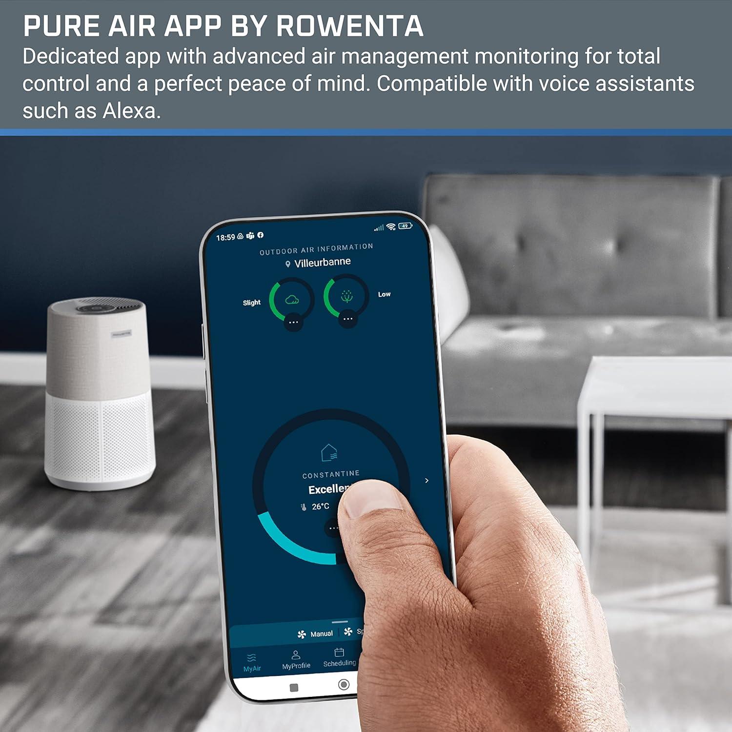 Rowenta Pure Air City Air Purifier, Portable, PU2840