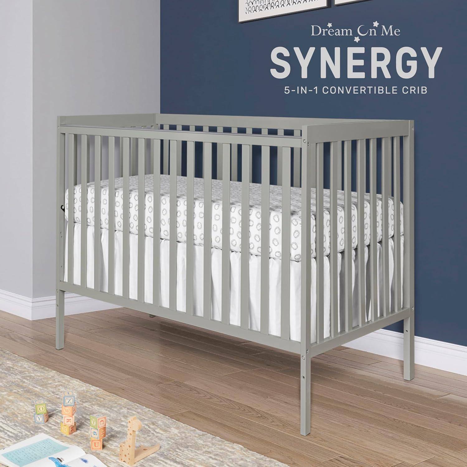 Dream On Me Synergy, 5 in 1 Convertible Crib