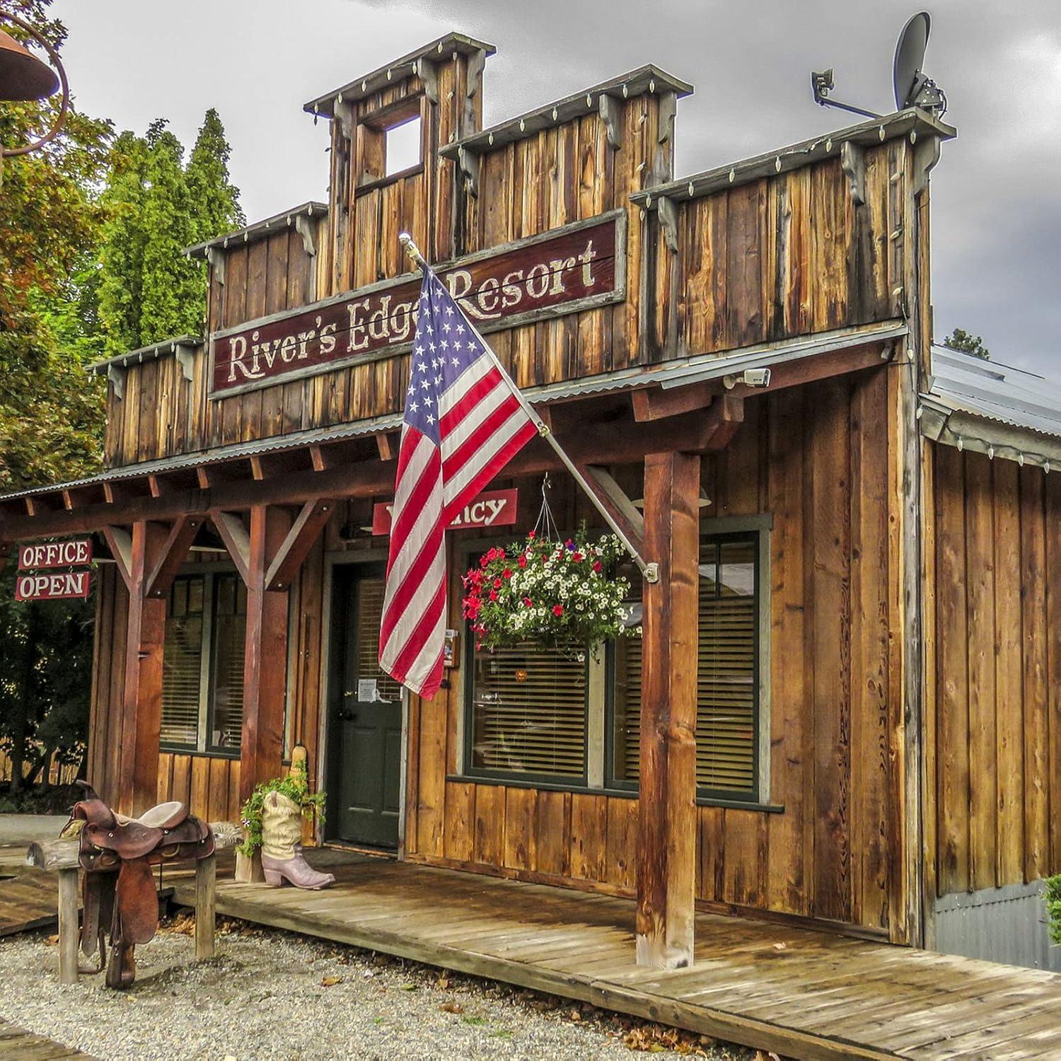 American flag USA flag 3x5FT-Embroidered Stars Flag Double Stitched Sewn Stripes Outdoors Indoors Heavy Duty flag Brass Grommets Banner