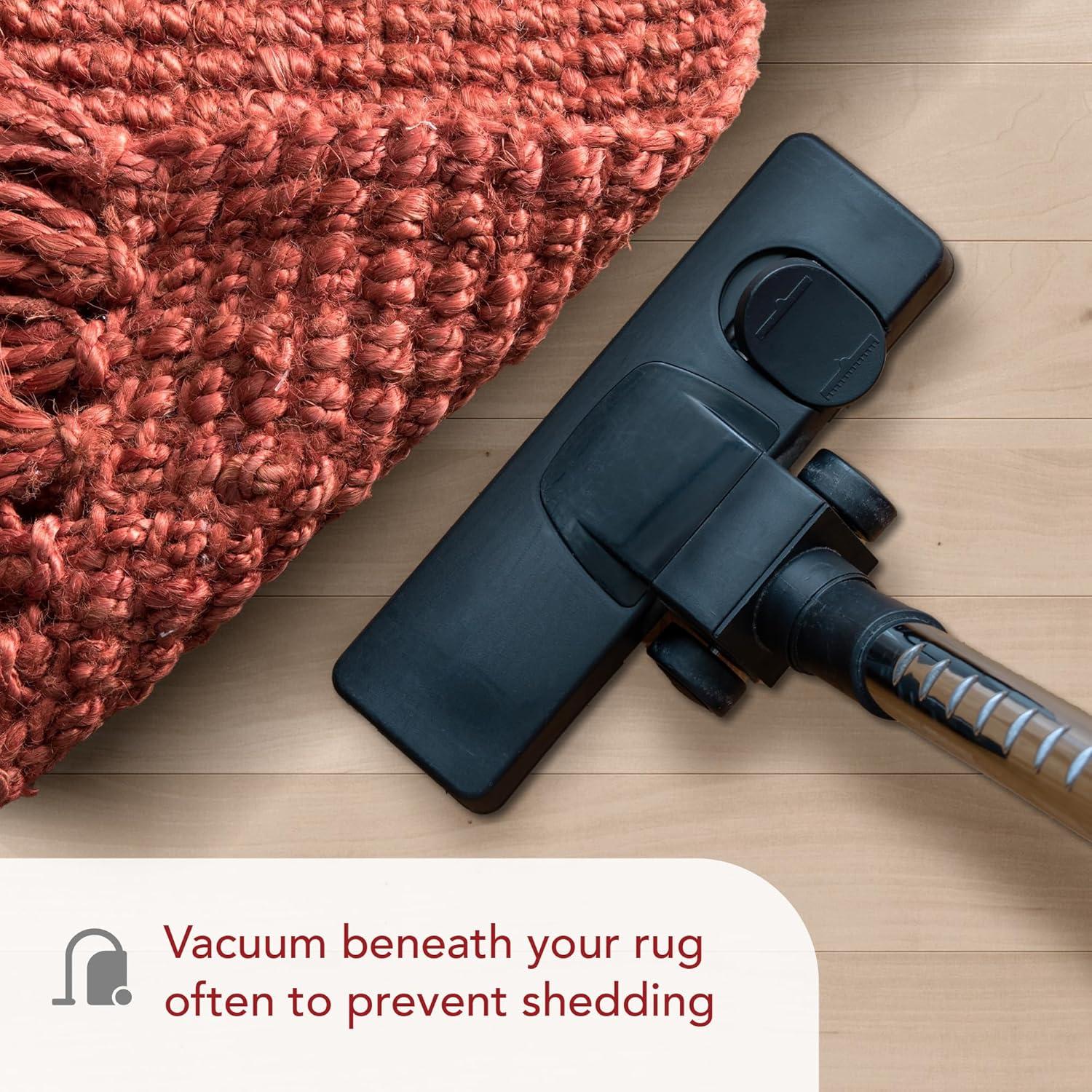 Nuloom 5x8 Daniela Jute Tassel Hand Woven Indoor Area Rug, Brick, Solid Chunky Farmhouse Design, Natural Fiber BedroomLiving Room