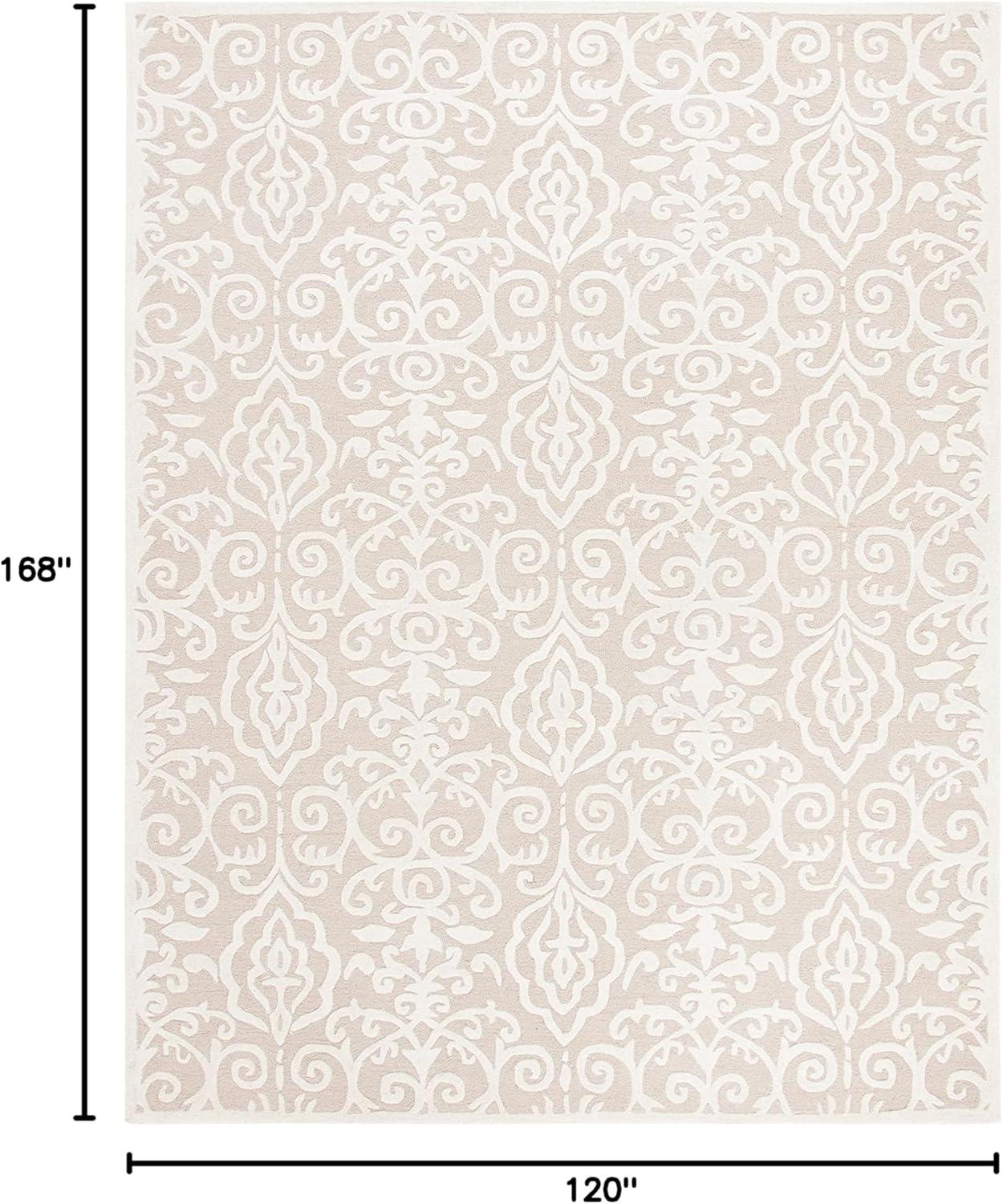 SAFAVIEH Martha Stewart Marais Geometric Damask Area Rug, Fledgling, 10' x 14'