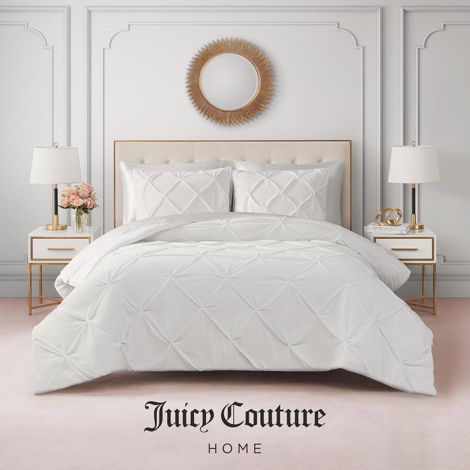 Juicy Couture Juicy Couture Kiss Pleat Plush Micromink Comforter Sets